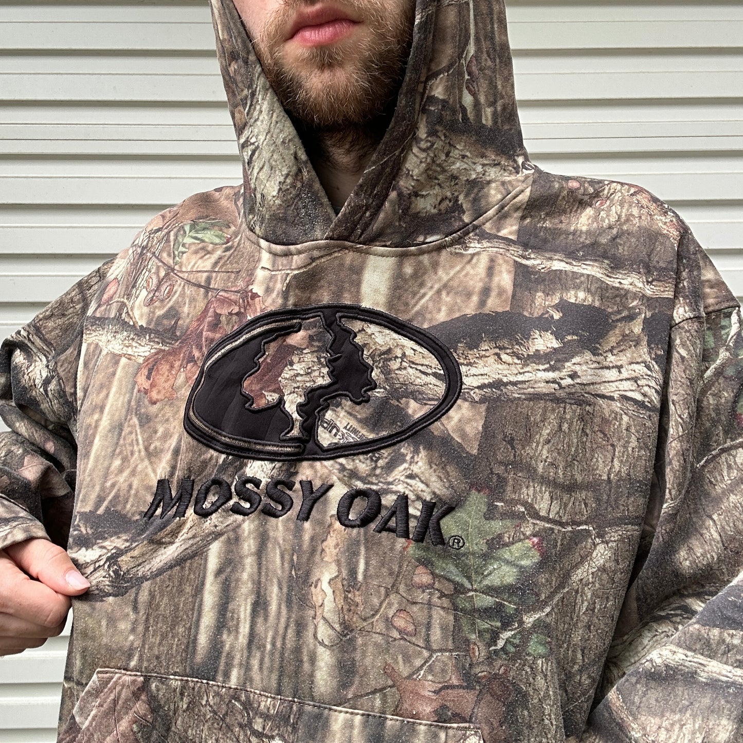 Vintage Mossy Oak Camo Hoodie - L