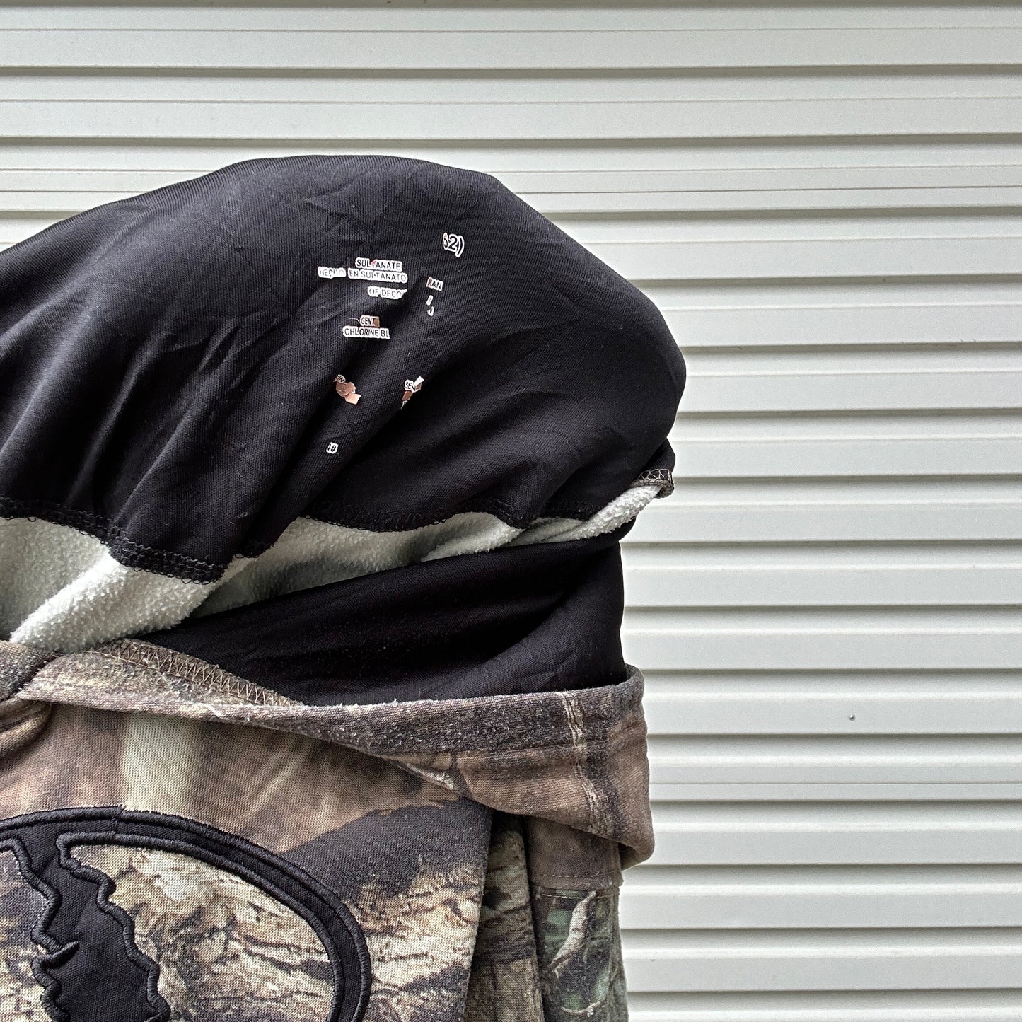 Vintage Mossy Oak Camo Hoodie - L