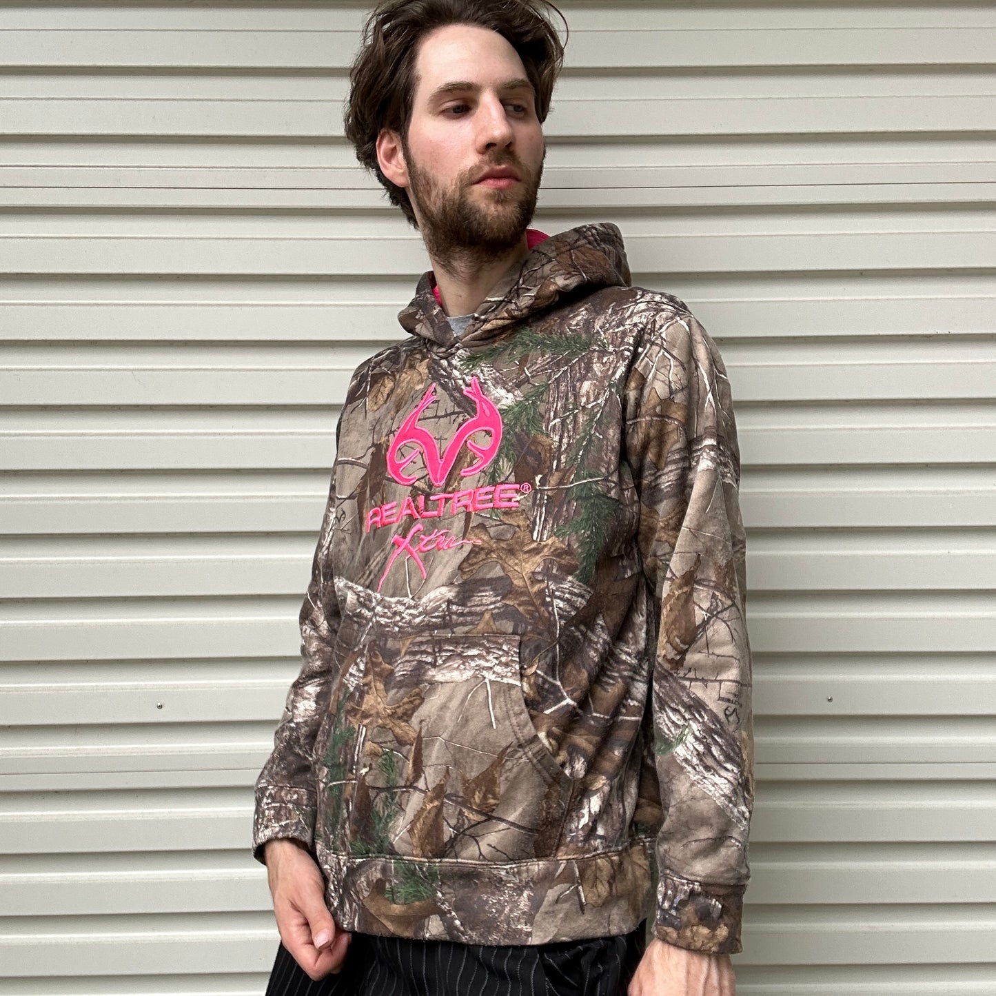 Vintage Realtree Pink Camo Hoodie - XL (W)