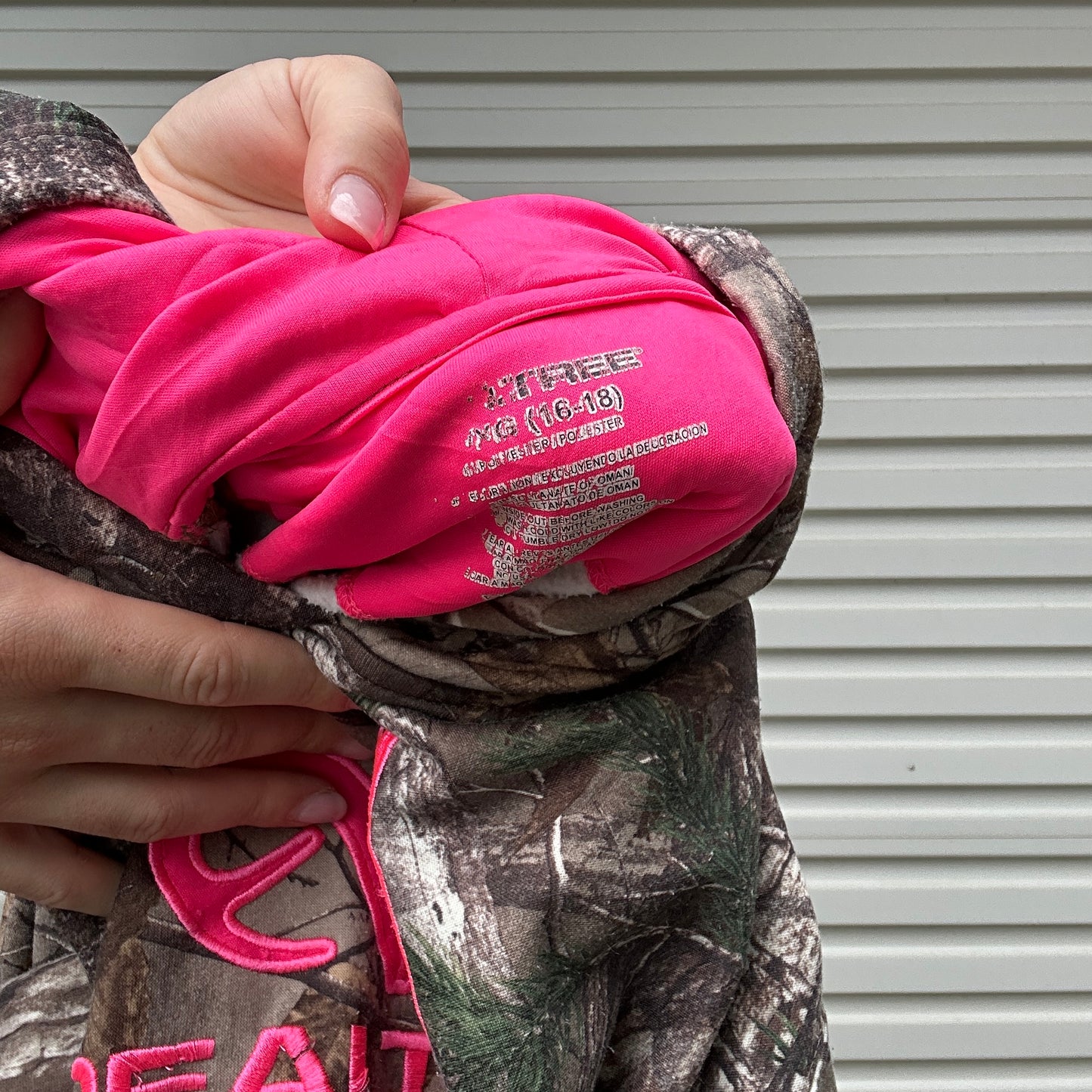 Vintage Realtree Pink Camo Hoodie - XL (W)