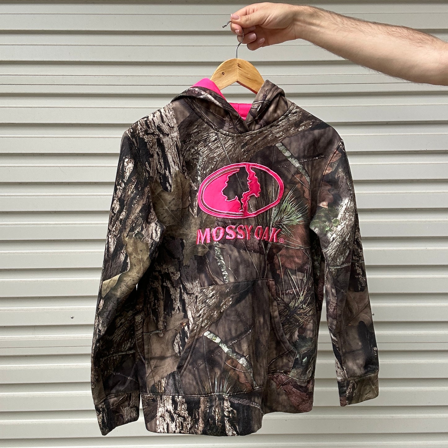 Vintage Mossy Oak Pink Camo Hoodie - S (W)