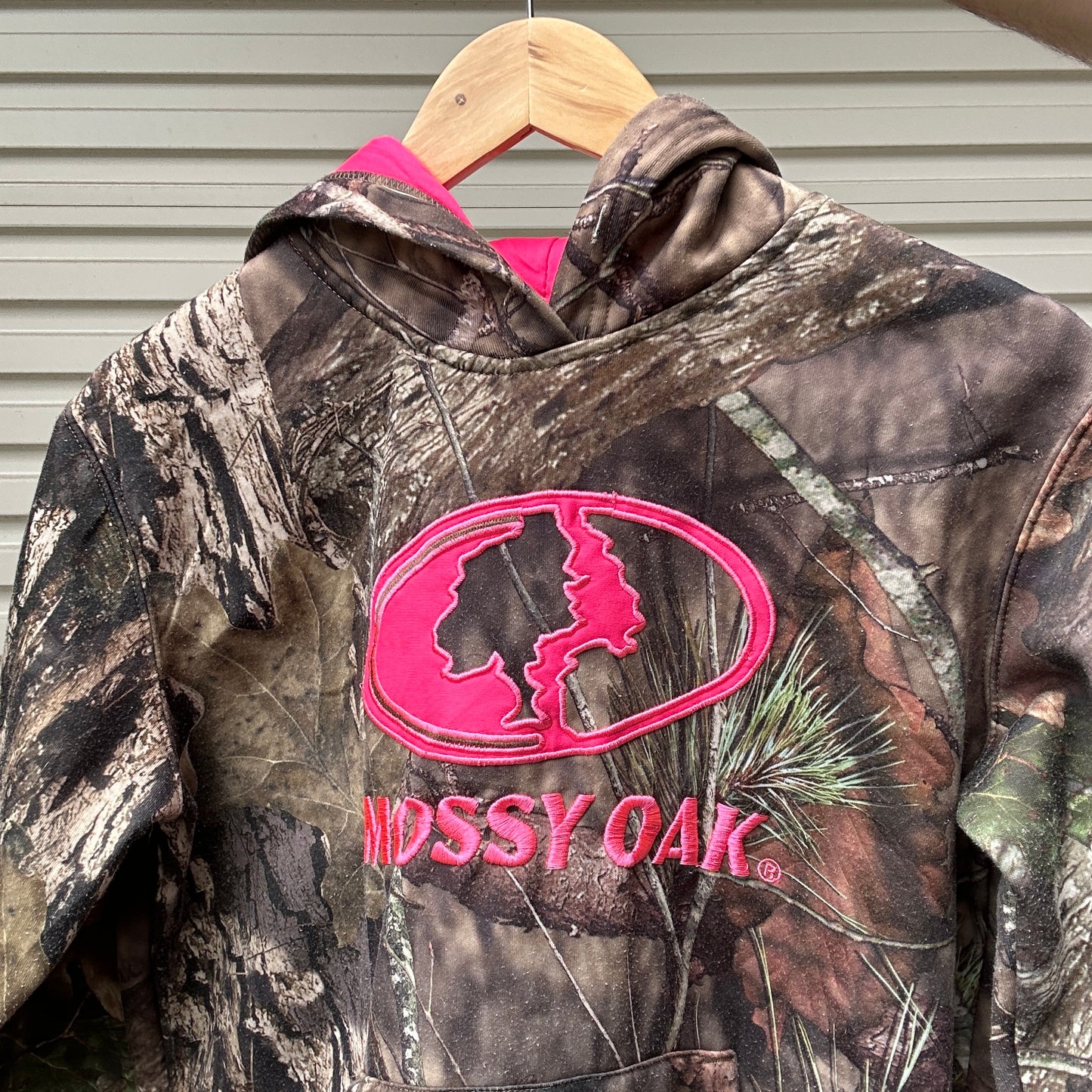 Vintage Mossy Oak Pink Camo Hoodie - S (W)