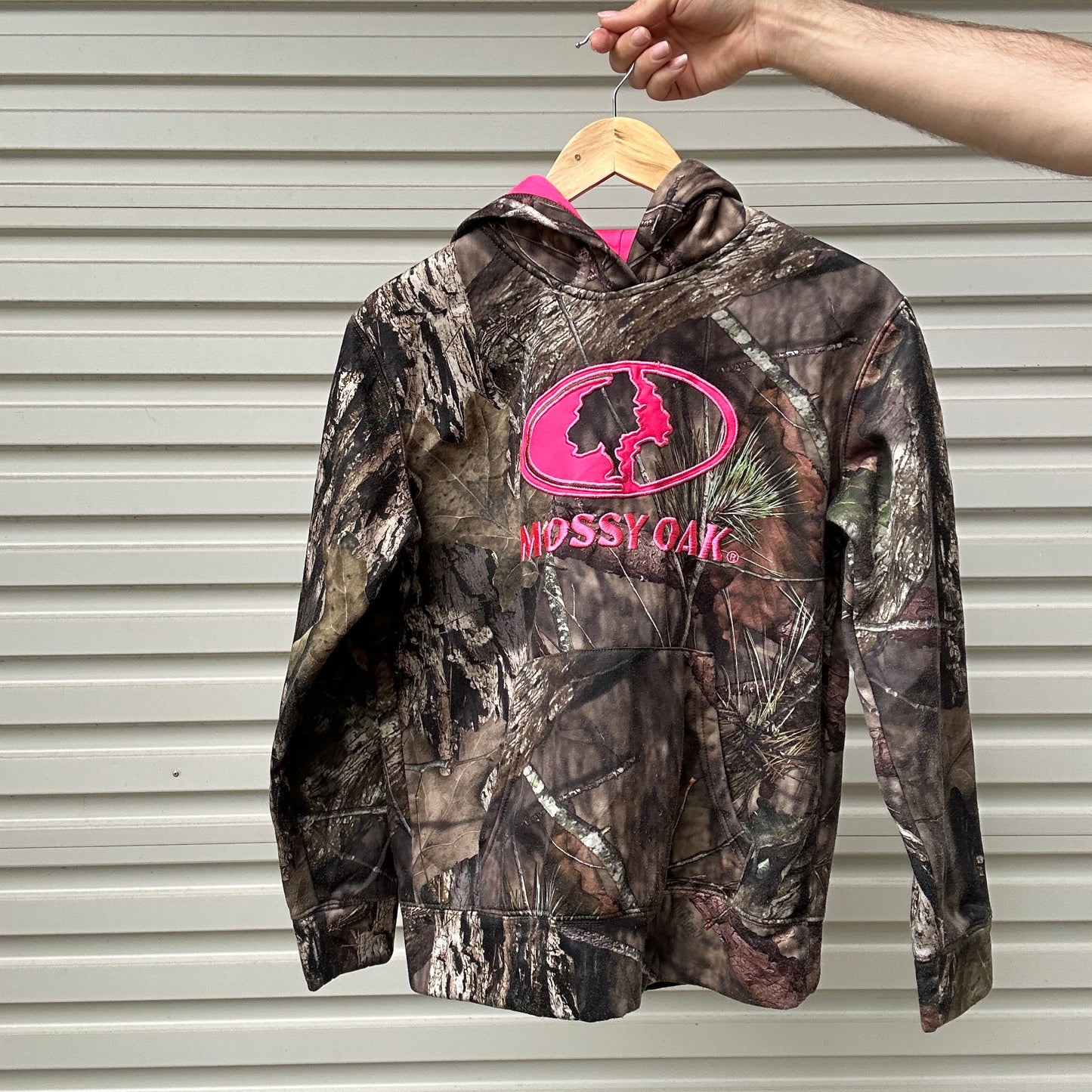 Vintage Mossy Oak Pink Camo Hoodie - S (W)