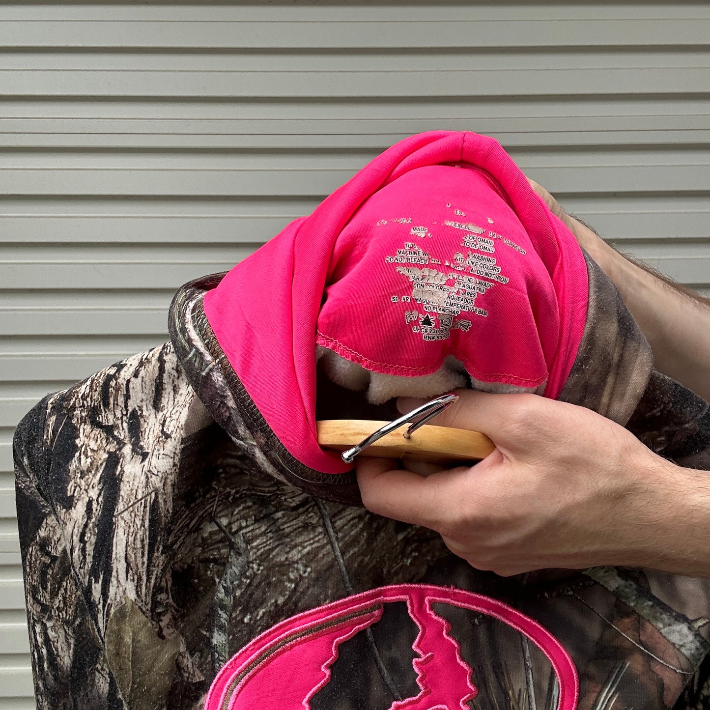 Vintage Mossy Oak Pink Camo Hoodie - S (W)