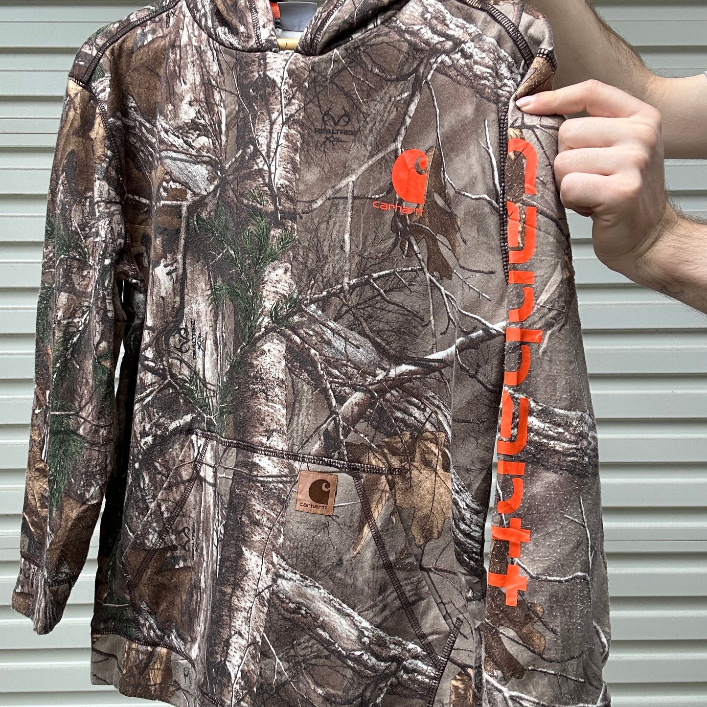 Vintage Carhartt Camo Hoodie - L (W)