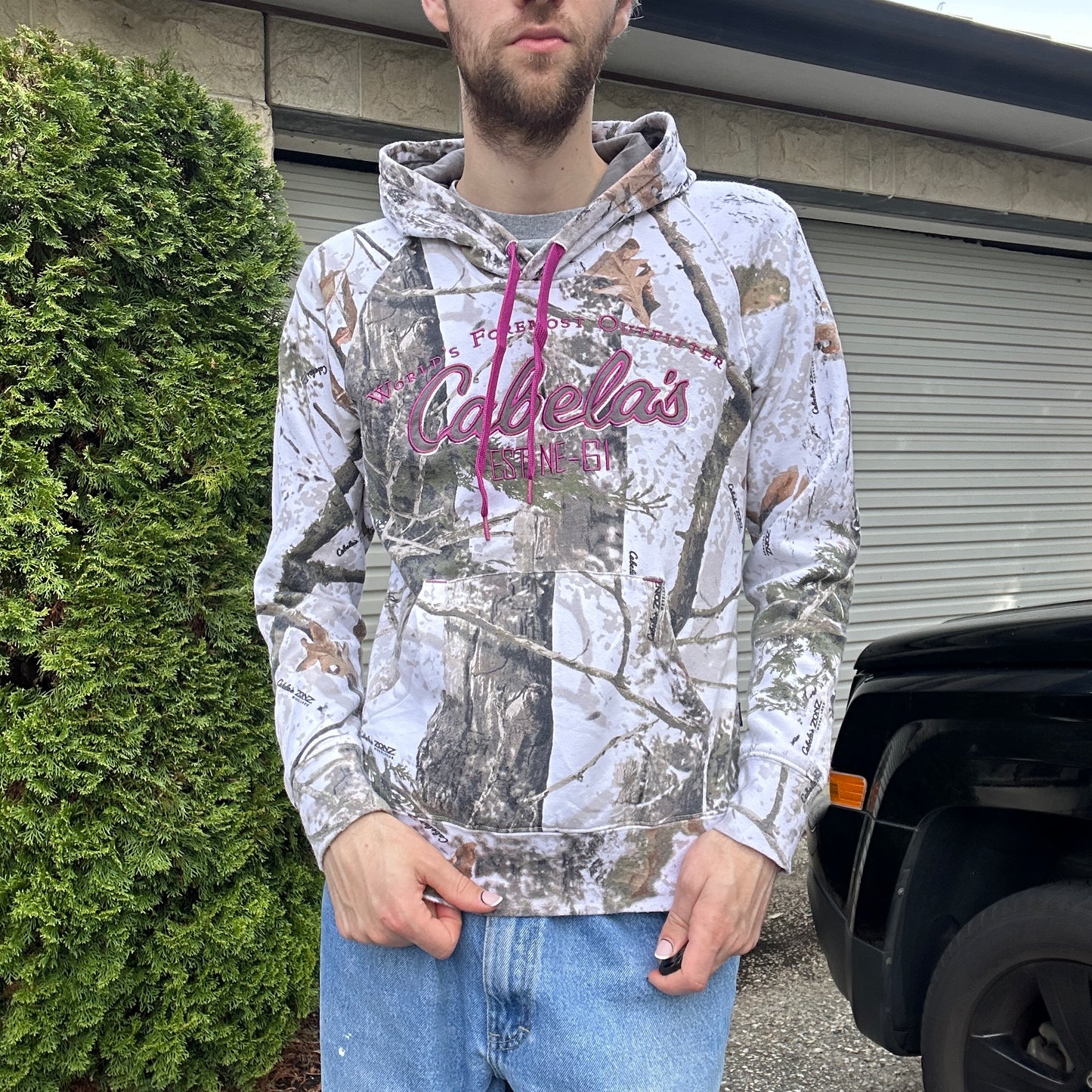 Vintage Cabela's Camo Hoodie - S