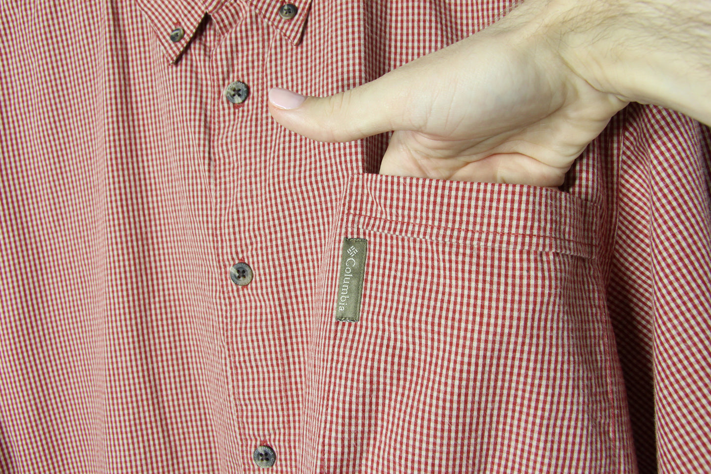 Vintage Columbia Short Sleeve Button Up - L