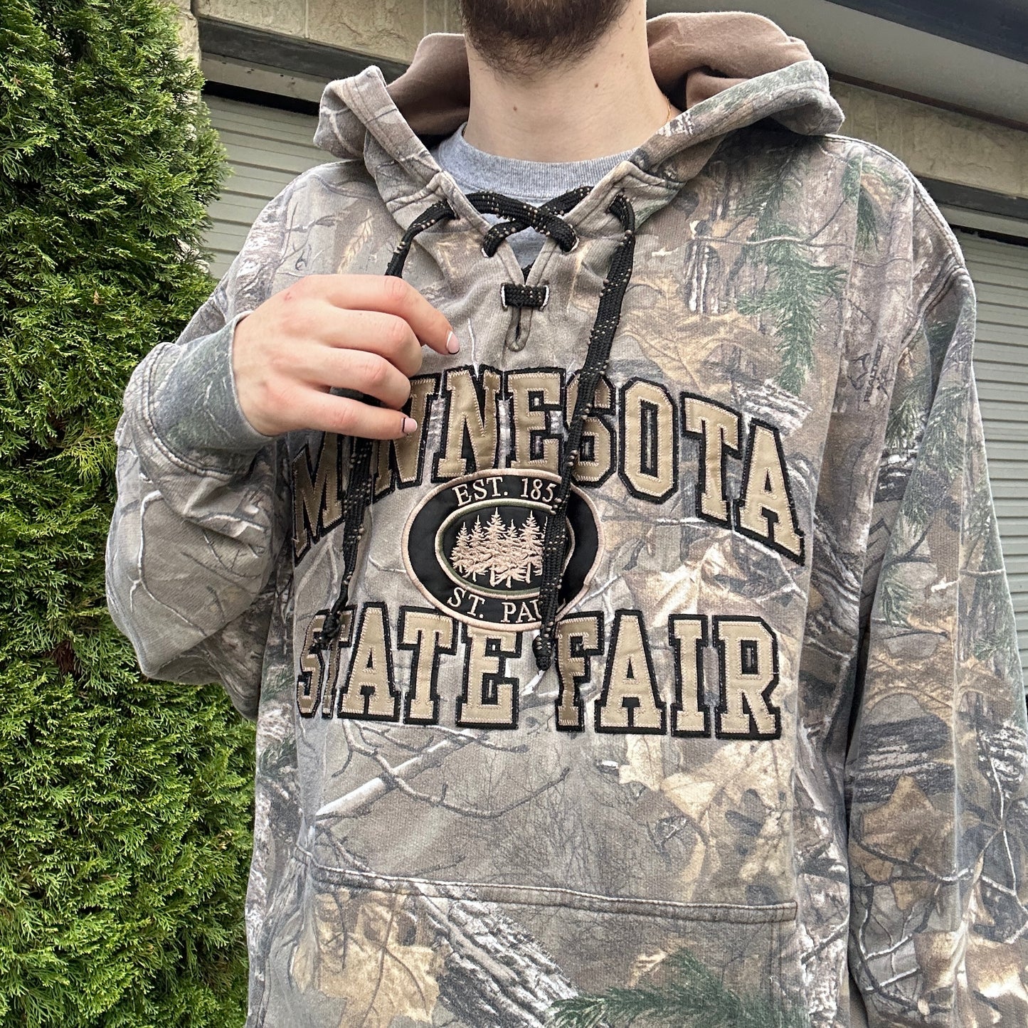Vintage Minnesota Camo Hoodie - L