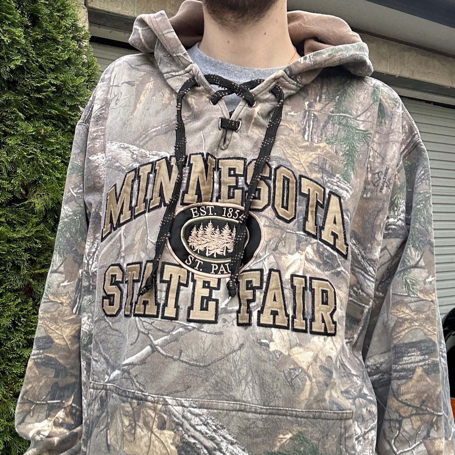 Vintage Minnesota Camo Hoodie - L