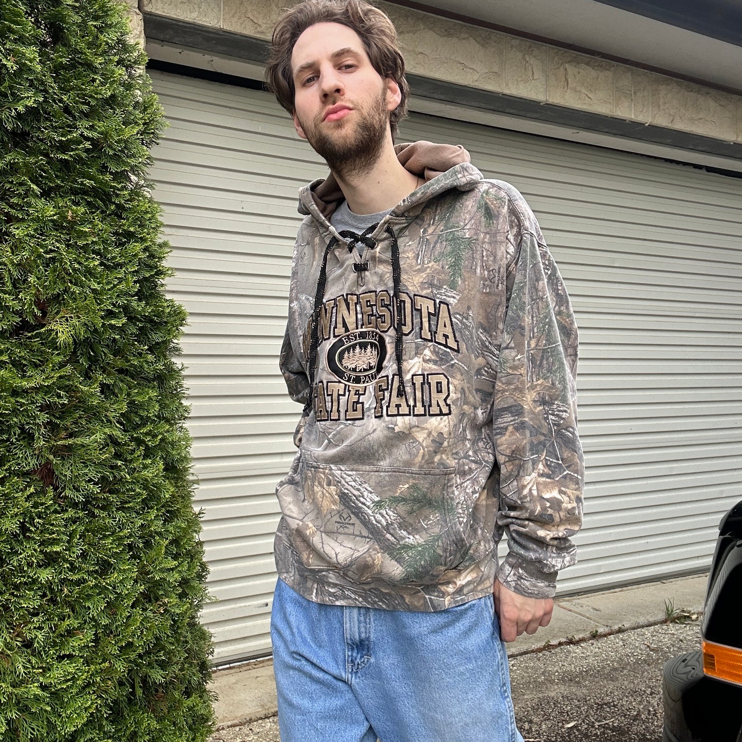 Vintage Minnesota Camo Hoodie - L