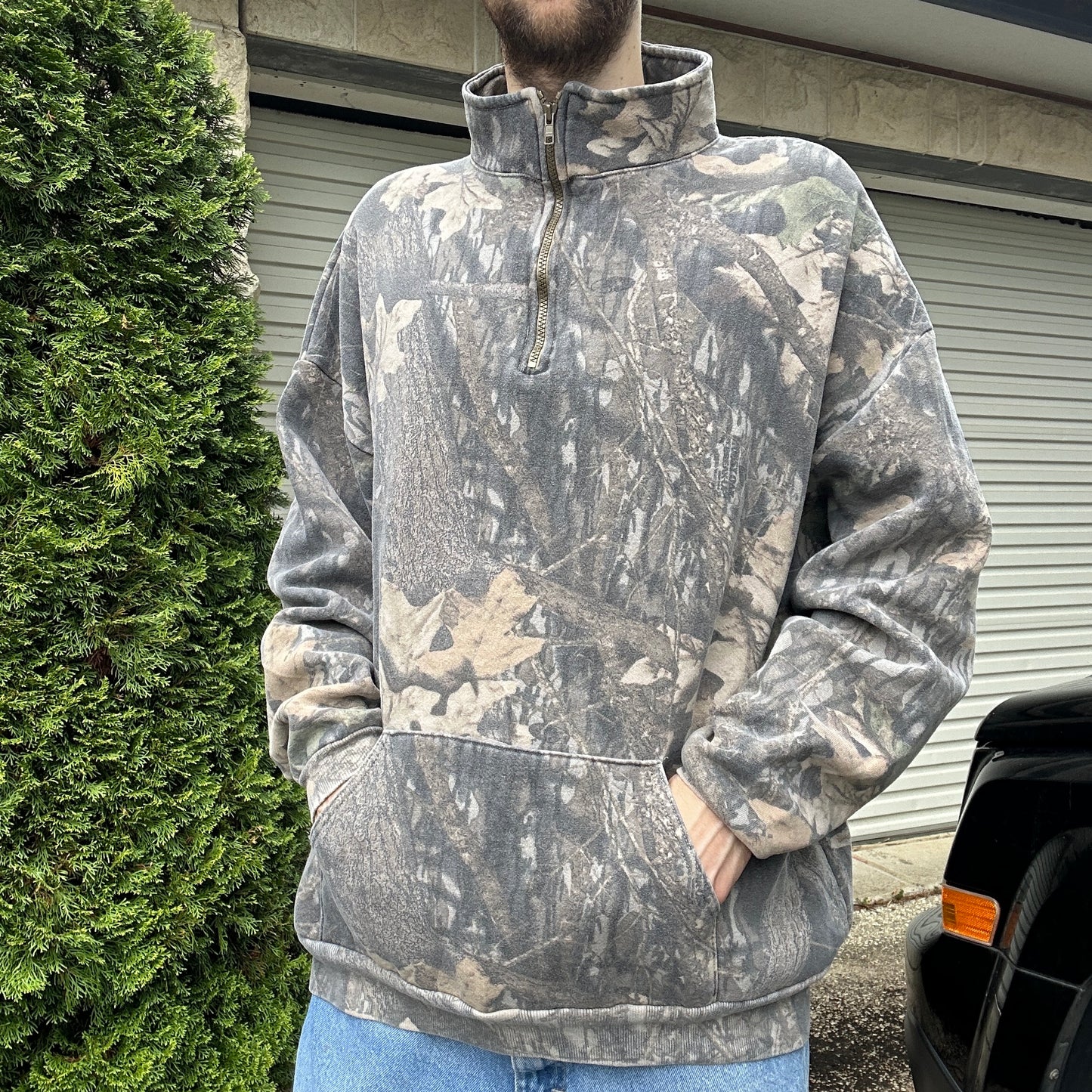 Vintage Realtree Camo 1/4 Zip Jumper - XL