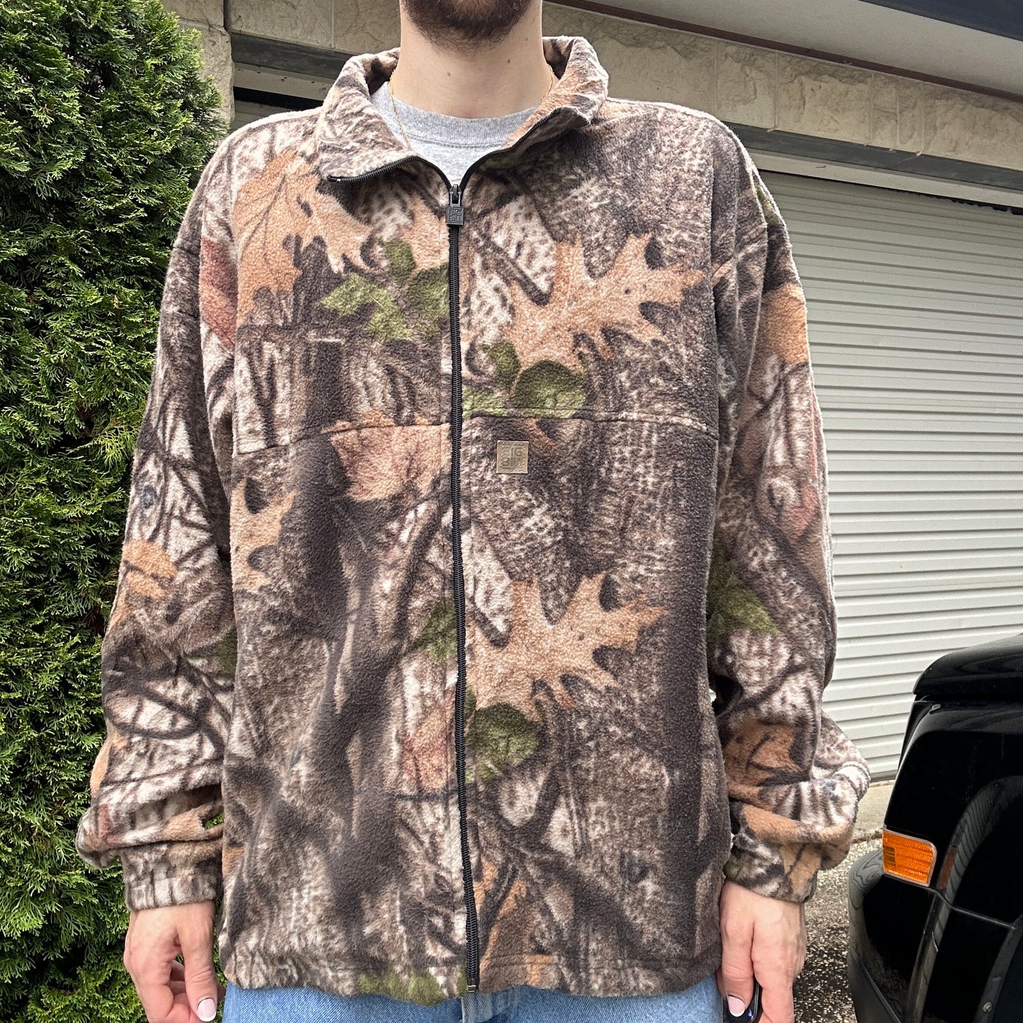 Vintage Realtree Camo Fleece Jumper - XL