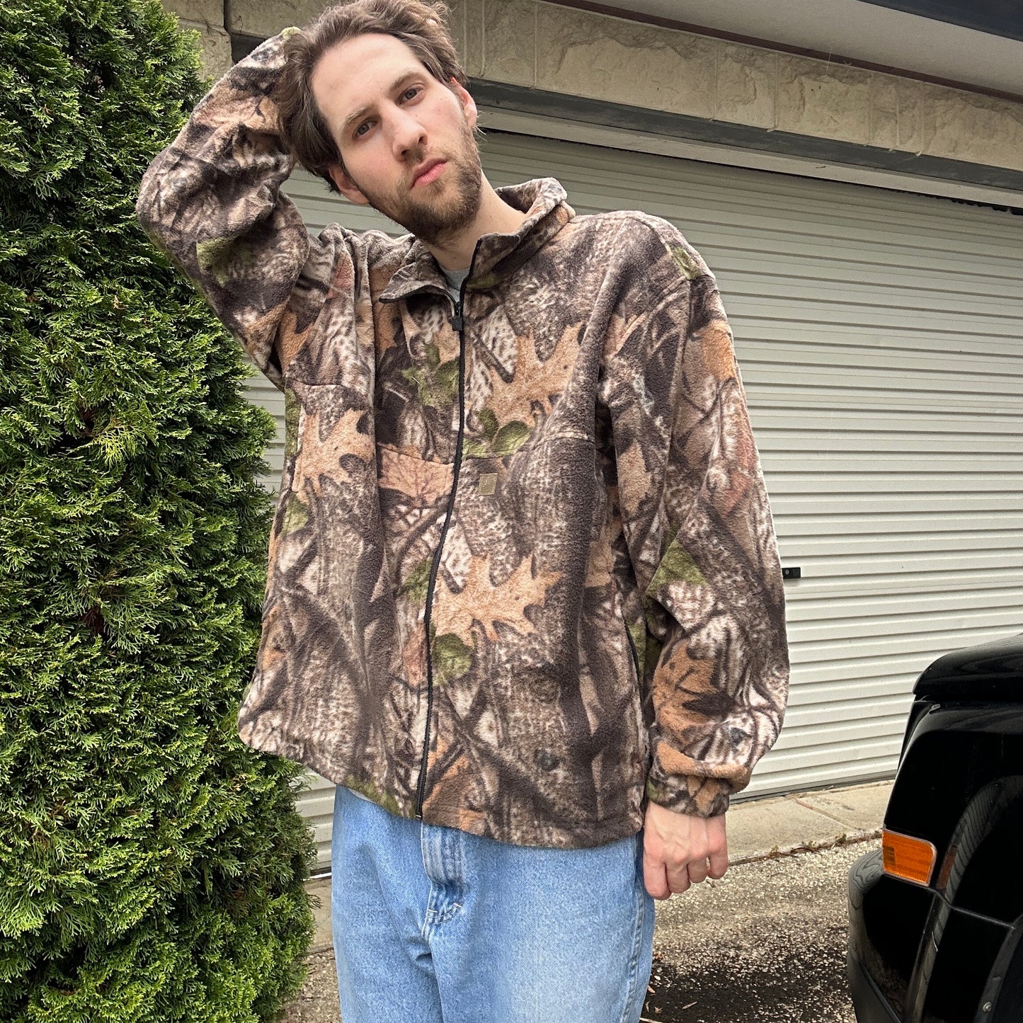 Vintage Realtree Camo Fleece Jumper - XL