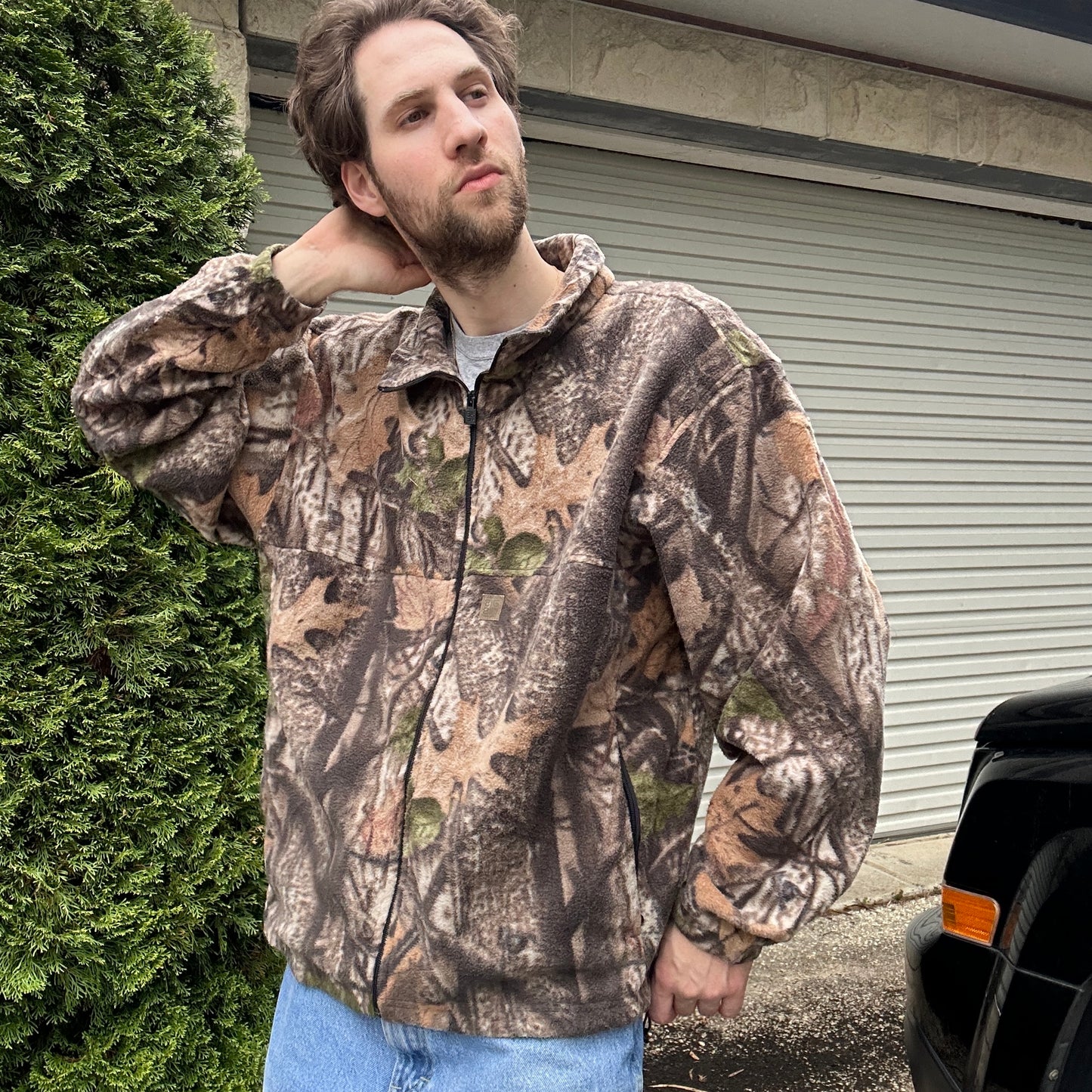 Vintage Realtree Camo Fleece Jumper - XL
