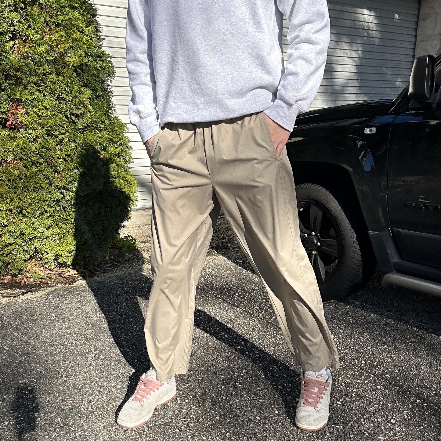 1990's Brown Nike Track Pants - L(W)
