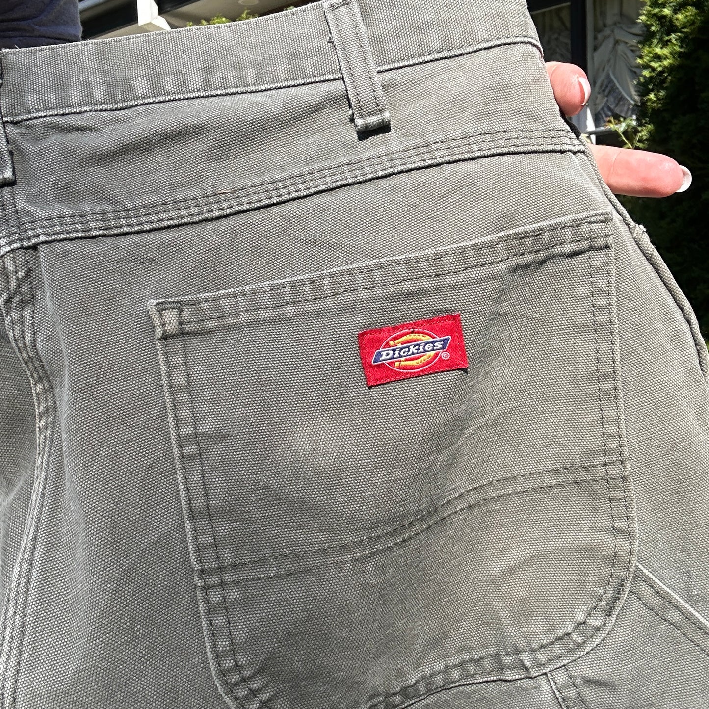 Vintage Green Dickies Jorts - 36"