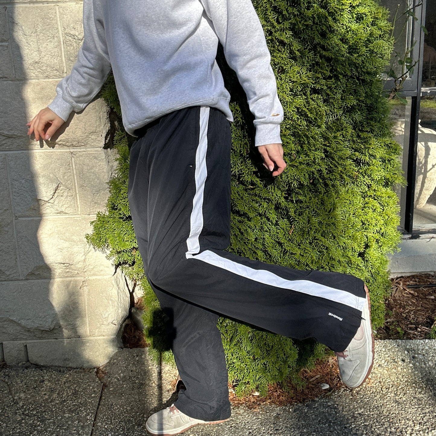 1990's Black Reebok Track Pants - XL