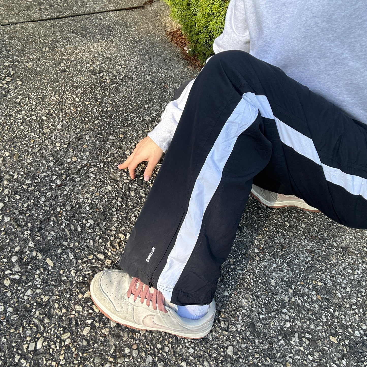 1990's Black Reebok Track Pants - XL
