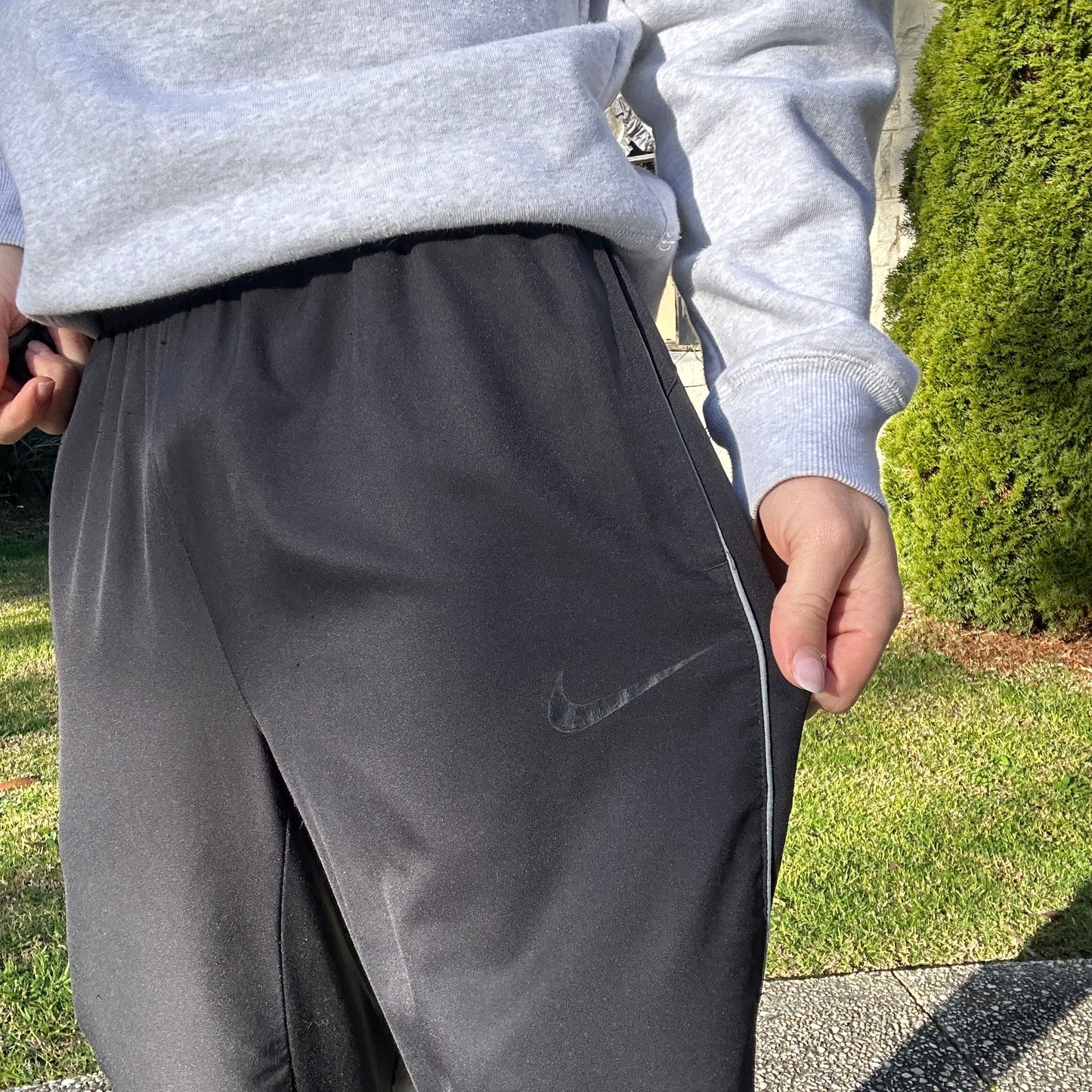 2000's Black Nike Track Pants - L/XL