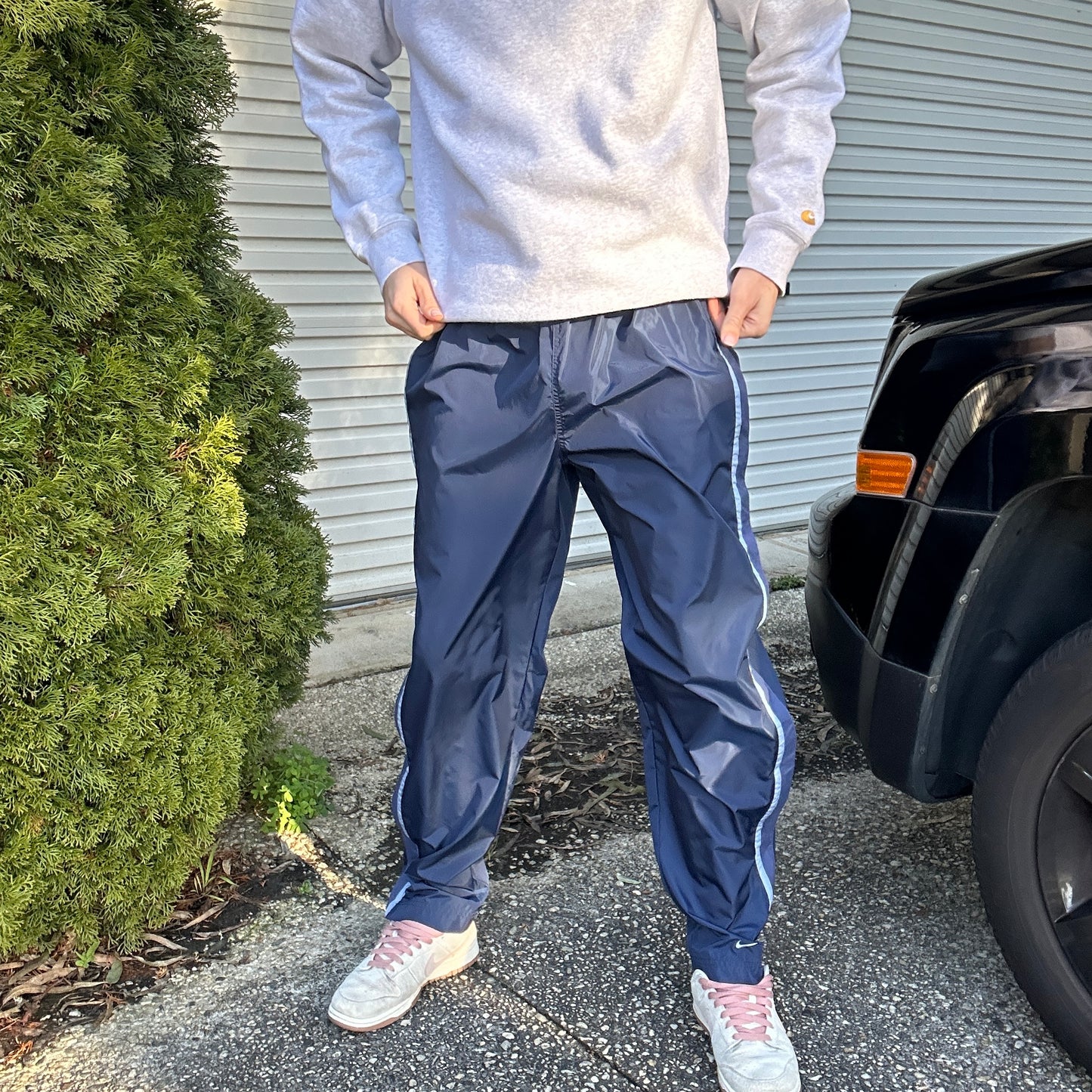 1990's Blue Nike Track Pants - 12/14(L)