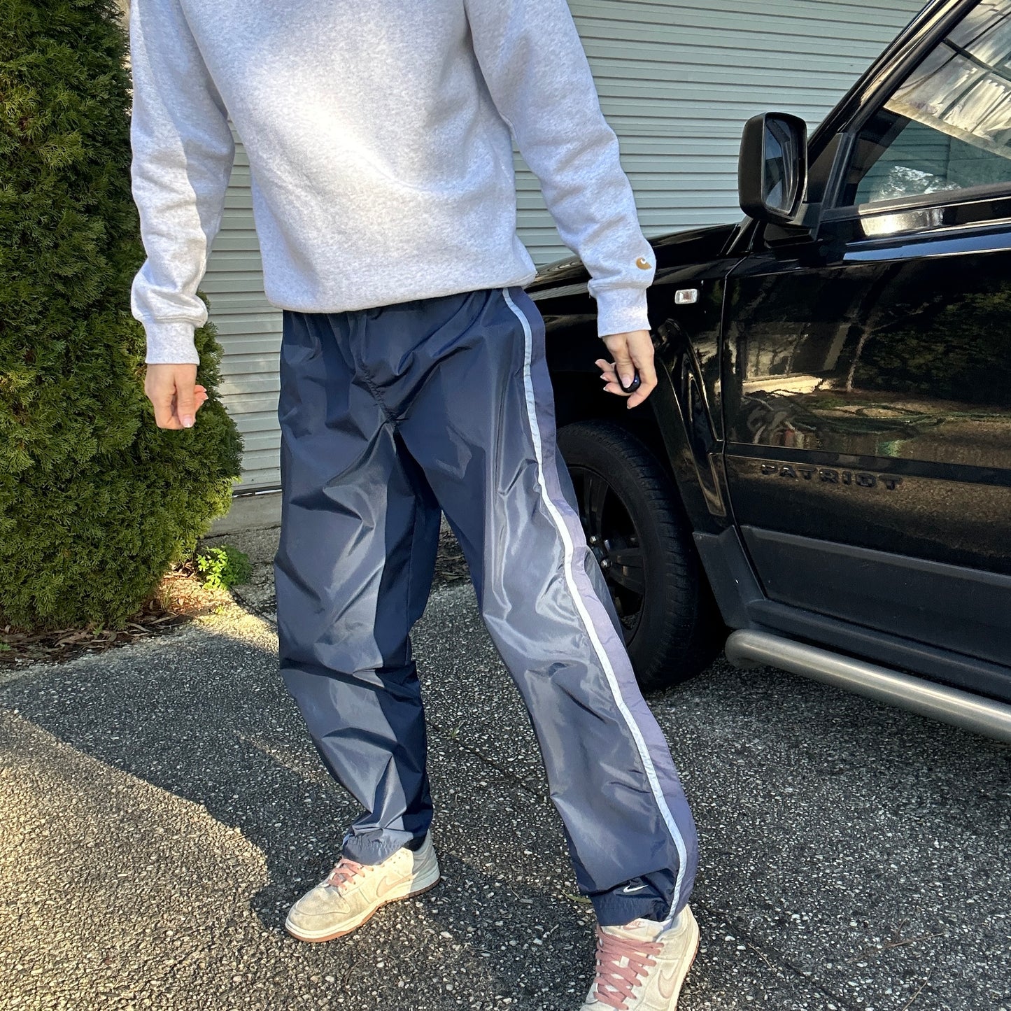 1990's Blue Nike Track Pants - 12/14(L)