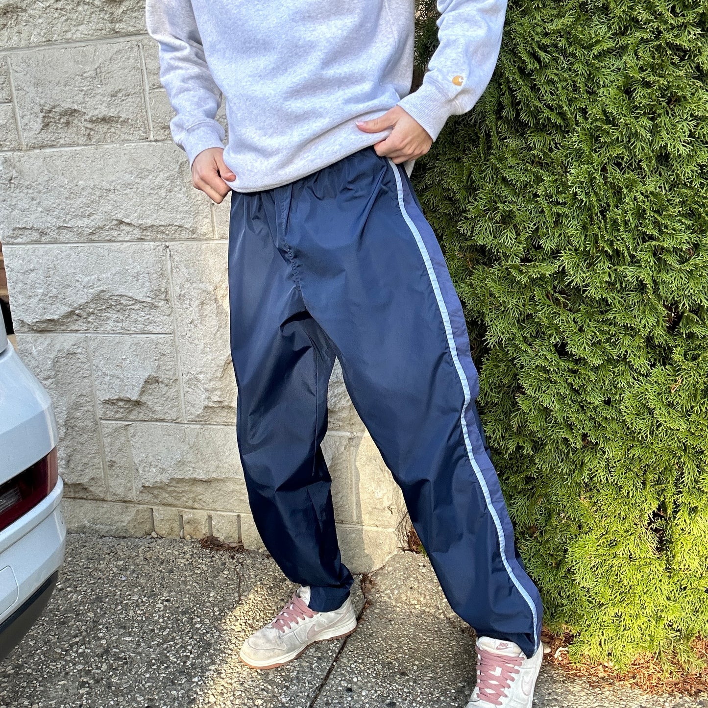 1990's Blue Nike Track Pants - 12/14(L)