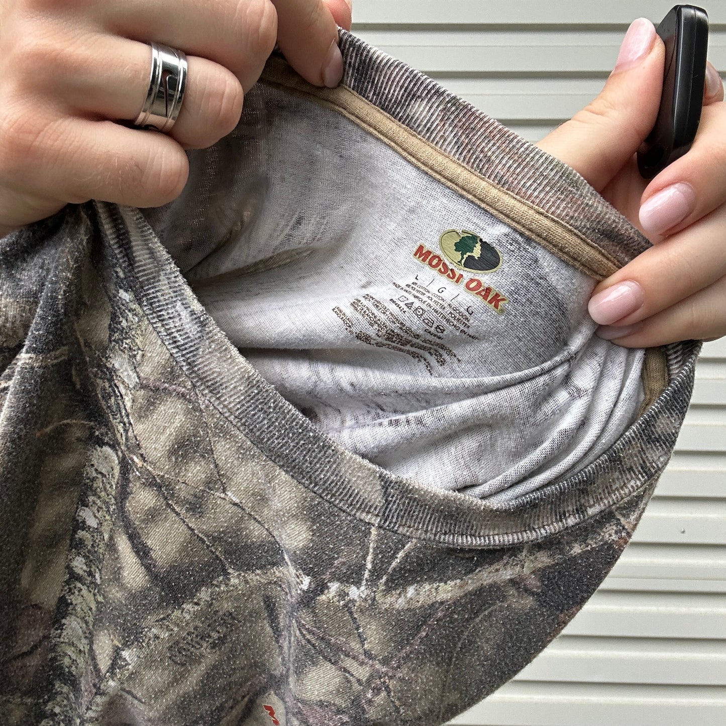 Vintage Mossy Oak Camo Tee - L (W)