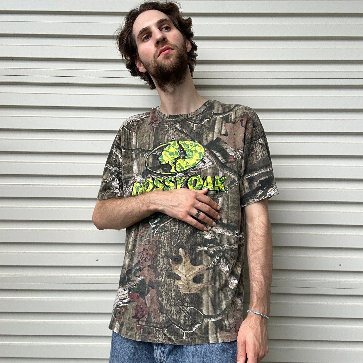 Vintage Mossy Oak Camo Tee - L