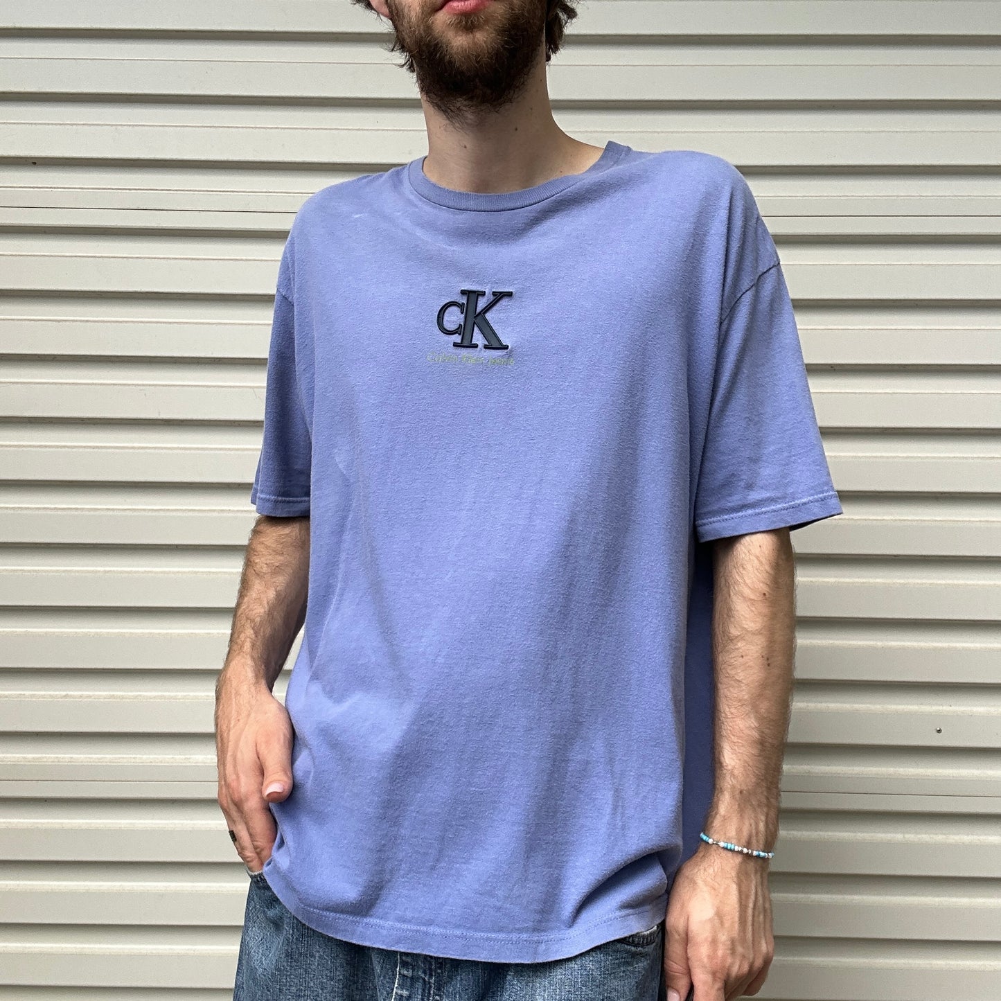 Vintage 90's CK Jeans Graphic Tee - L
