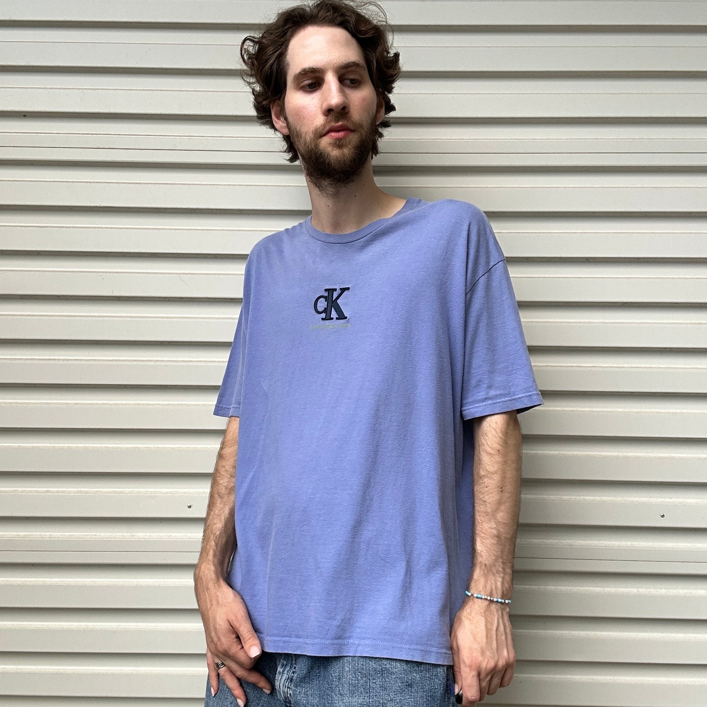 Vintage 90's CK Jeans Graphic Tee - L