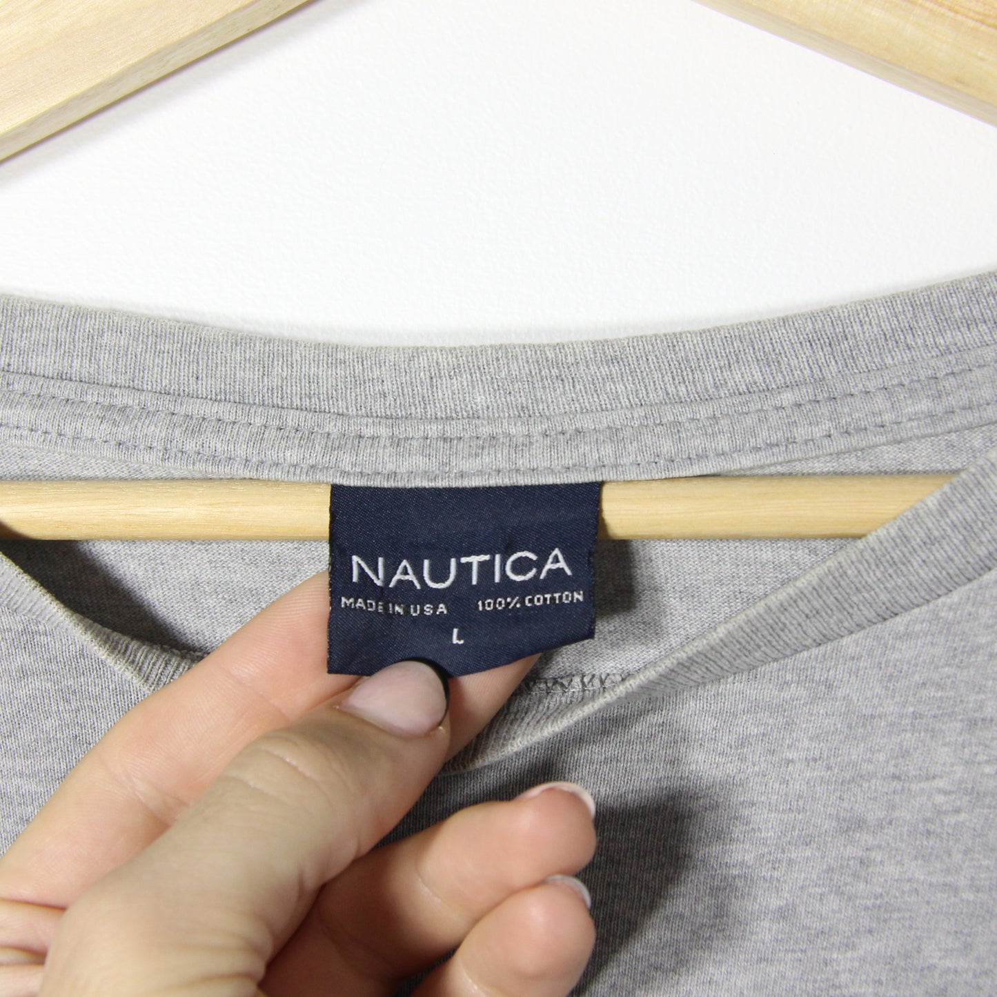 1990's Nautica Long Sleeve Tee - L