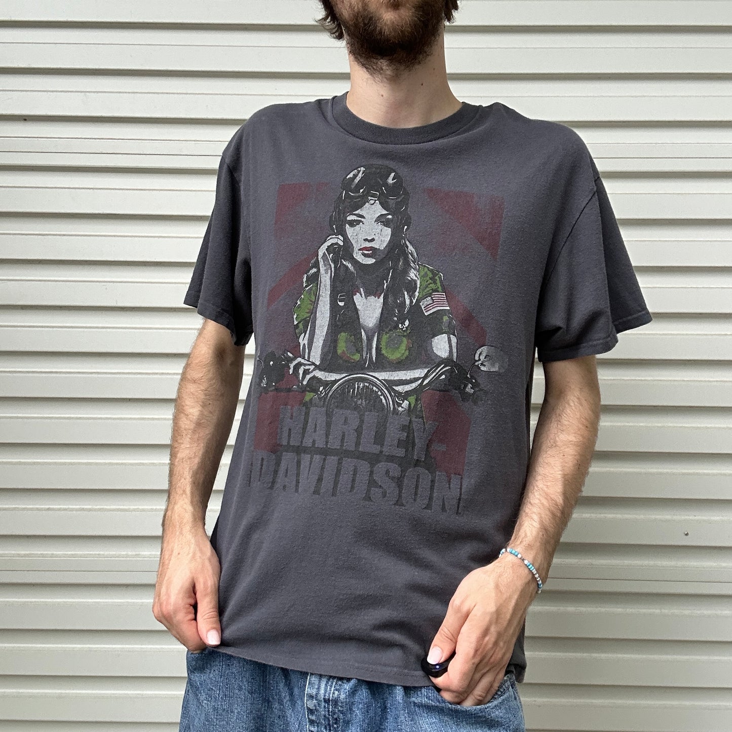 2000's Harley Davidson Graphic Tee - L