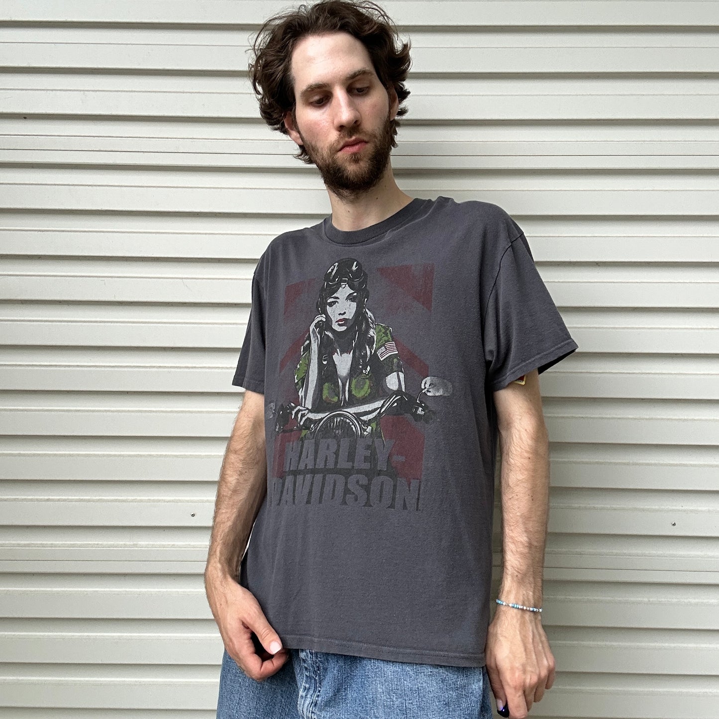 2000's Harley Davidson Graphic Tee - L