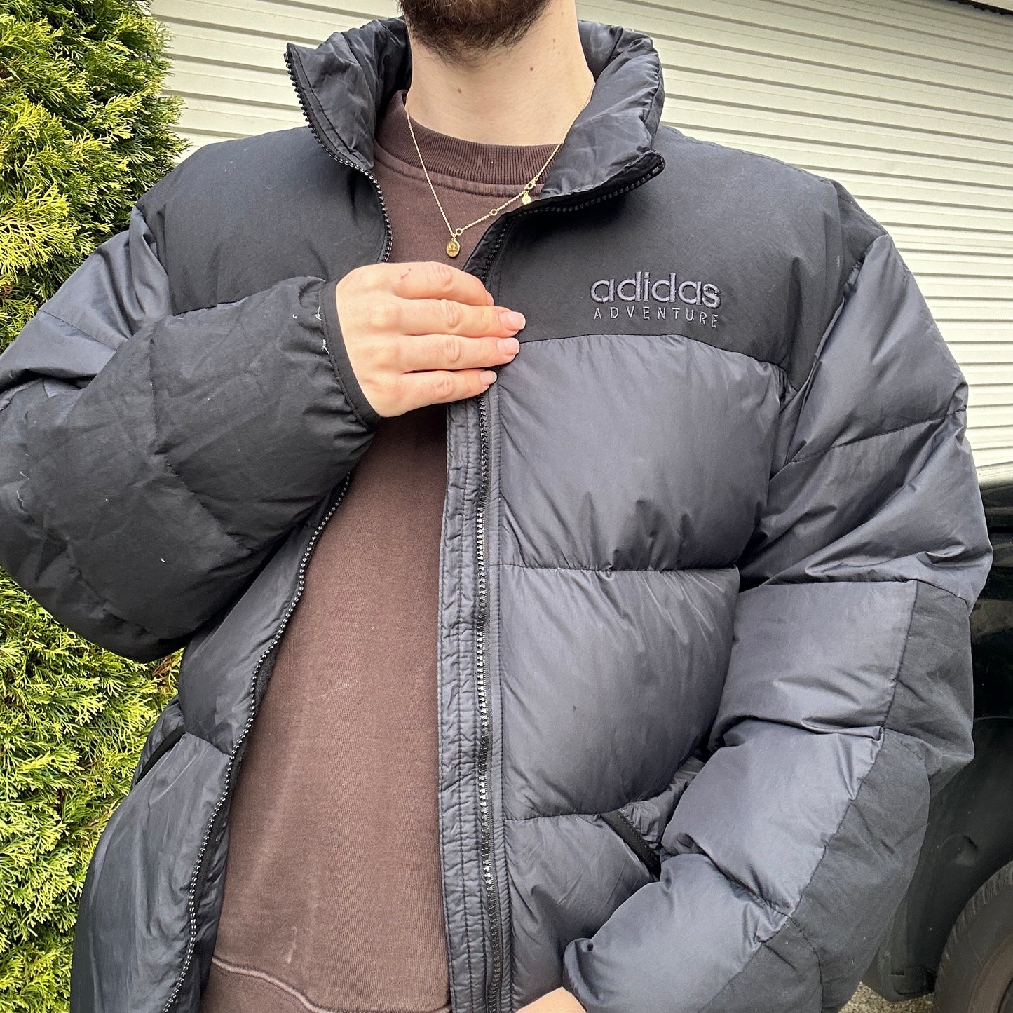 Vintage Adidas Adventure Puffer Jacket - L/XL