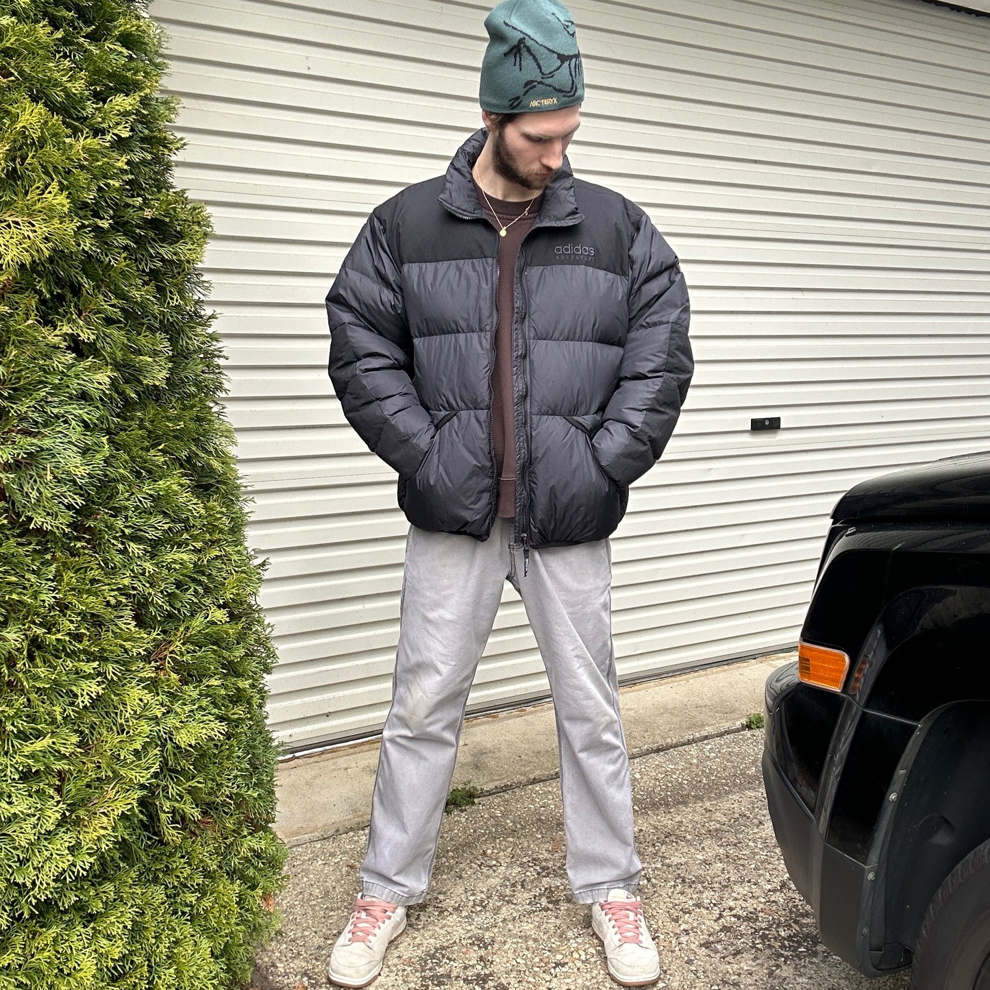 Vintage Adidas Adventure Puffer Jacket - L/XL