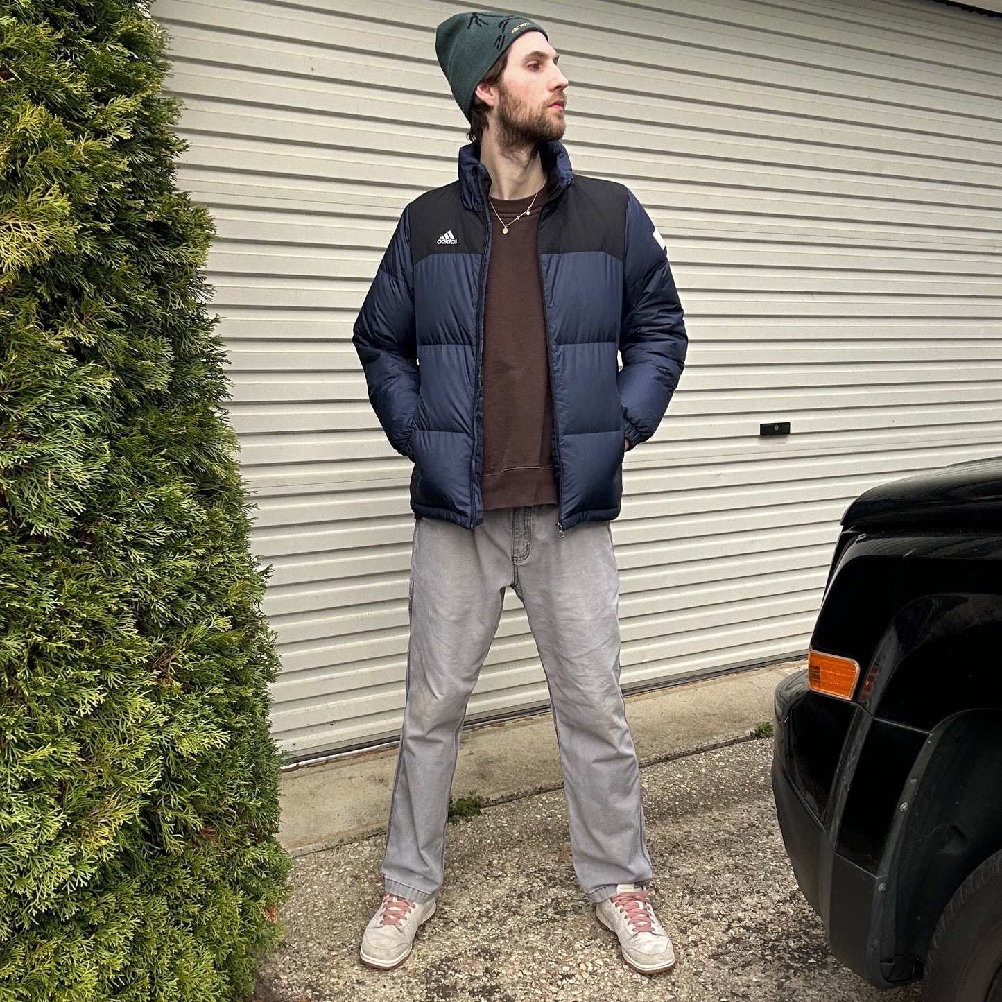 Vintage Adidas Puffer Jacket - M/L