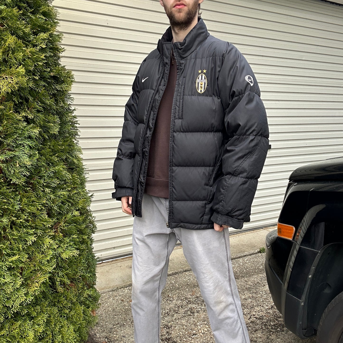 Vintage Nike Juventus Puffer Jacket - L