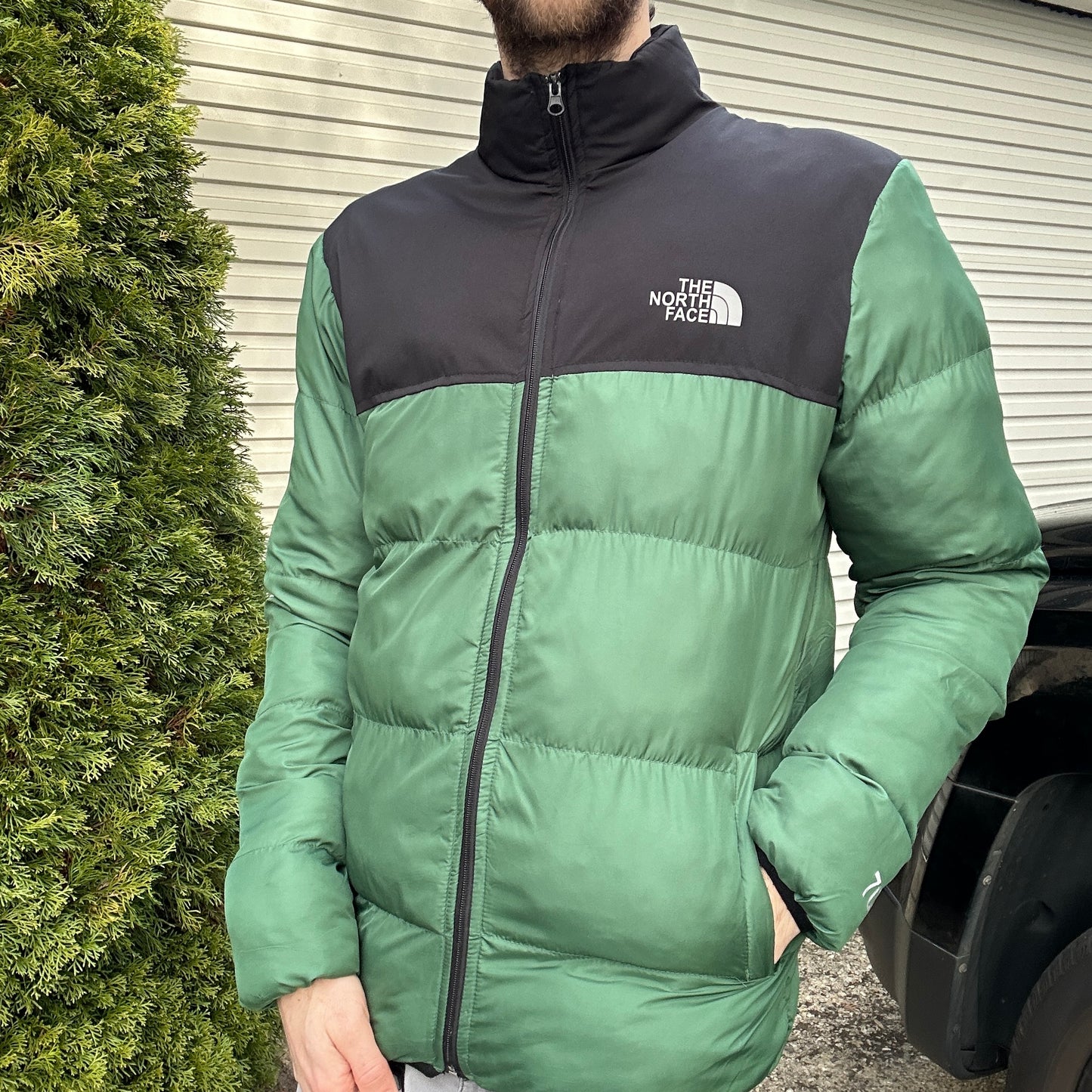 Vintage Green North Face Puffer - M