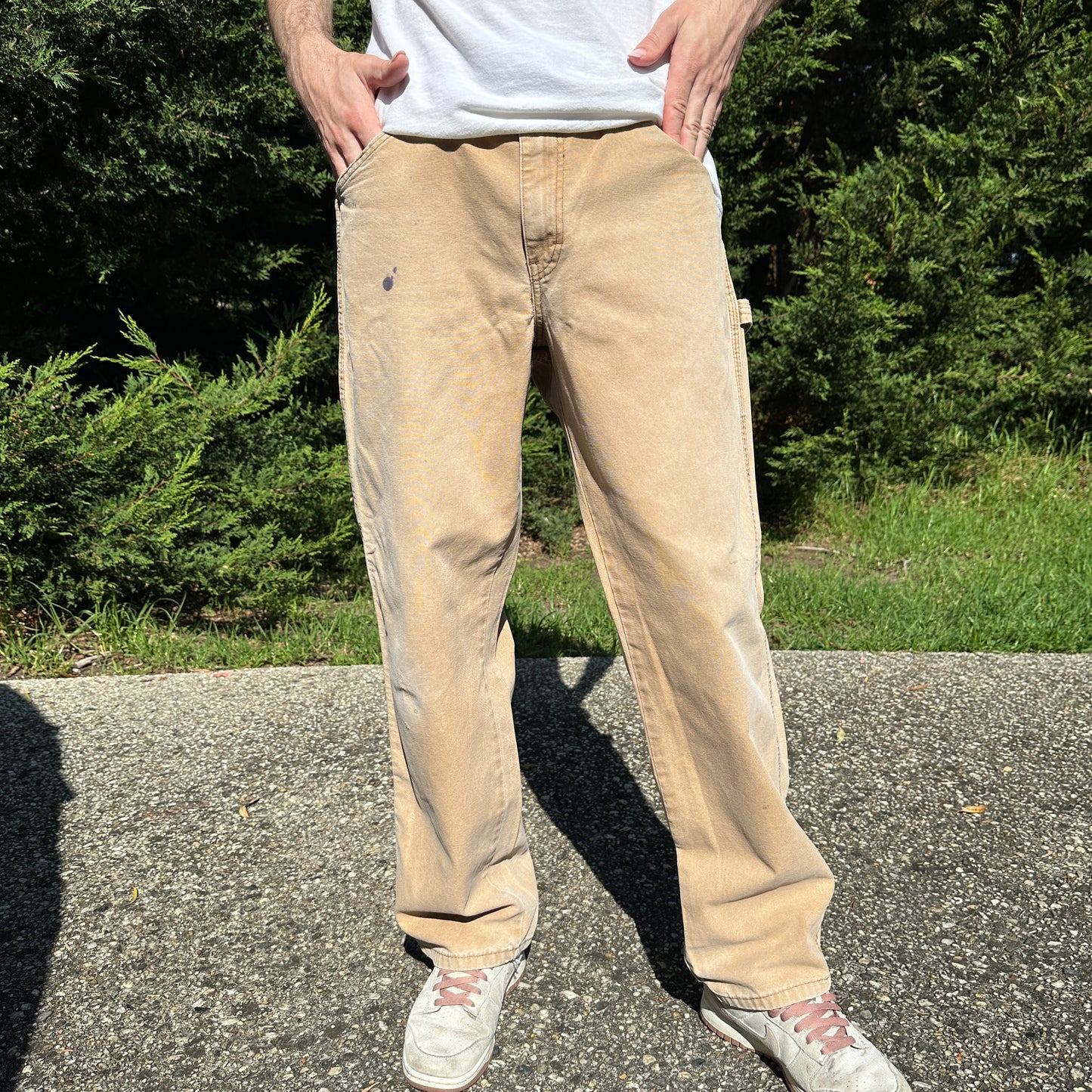 Vintage Dickies Carpenter Pants Cream - 34