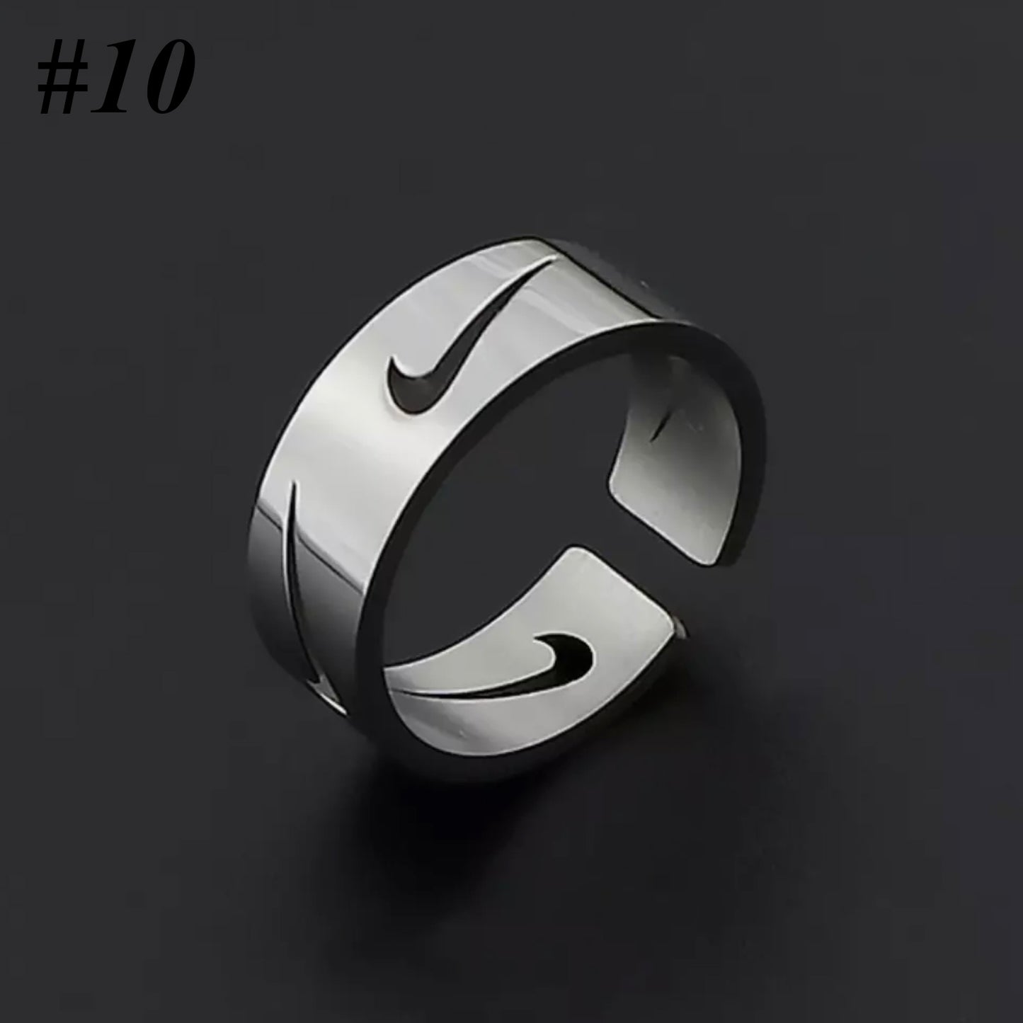 ☀️UNISEX FASHION NIKE RING | Stainless Steel & Silver | CHRISTMAS GIFT IDEA 🎄