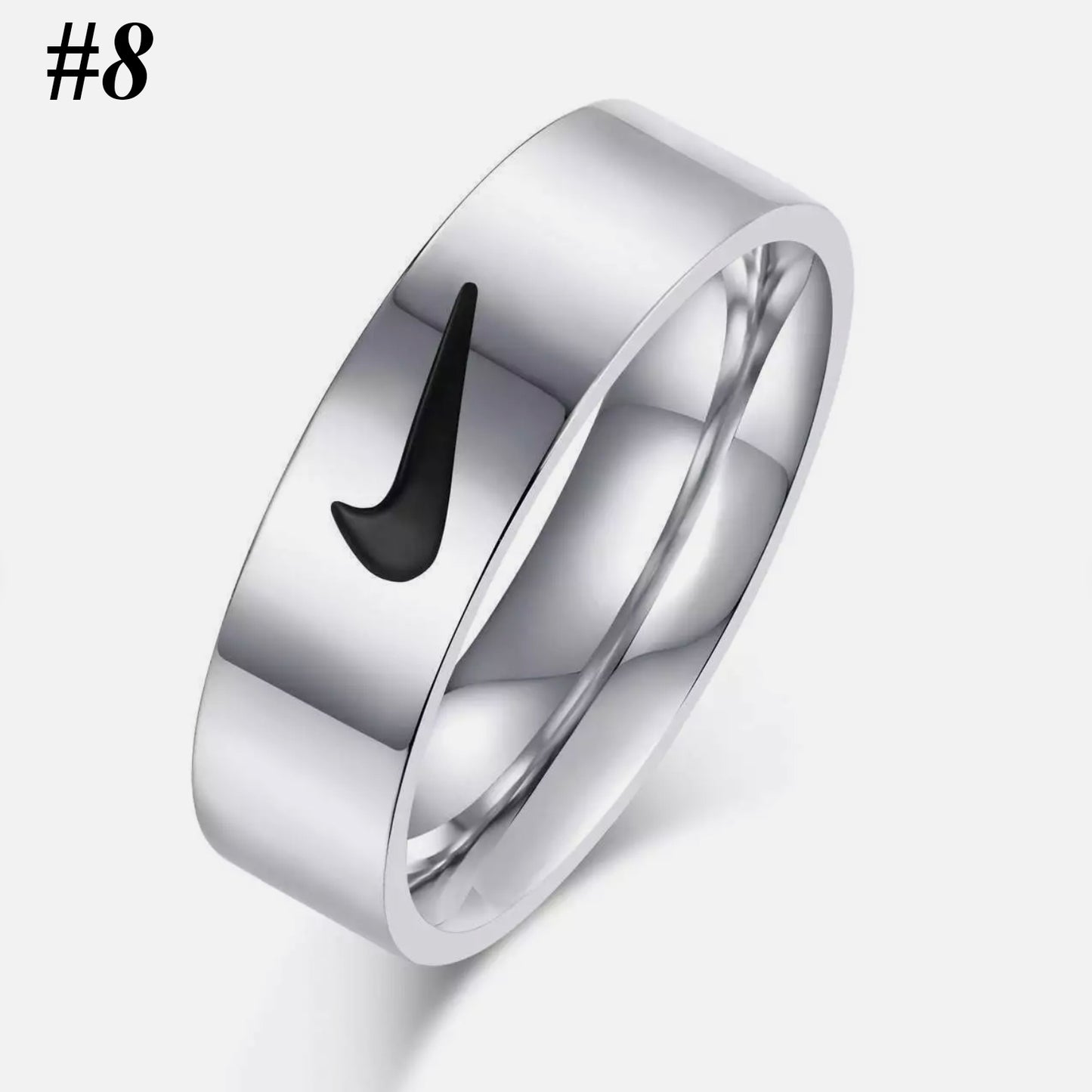 ☀️UNISEX FASHION NIKE RING | Stainless Steel & Silver | CHRISTMAS GIFT IDEA 🎄