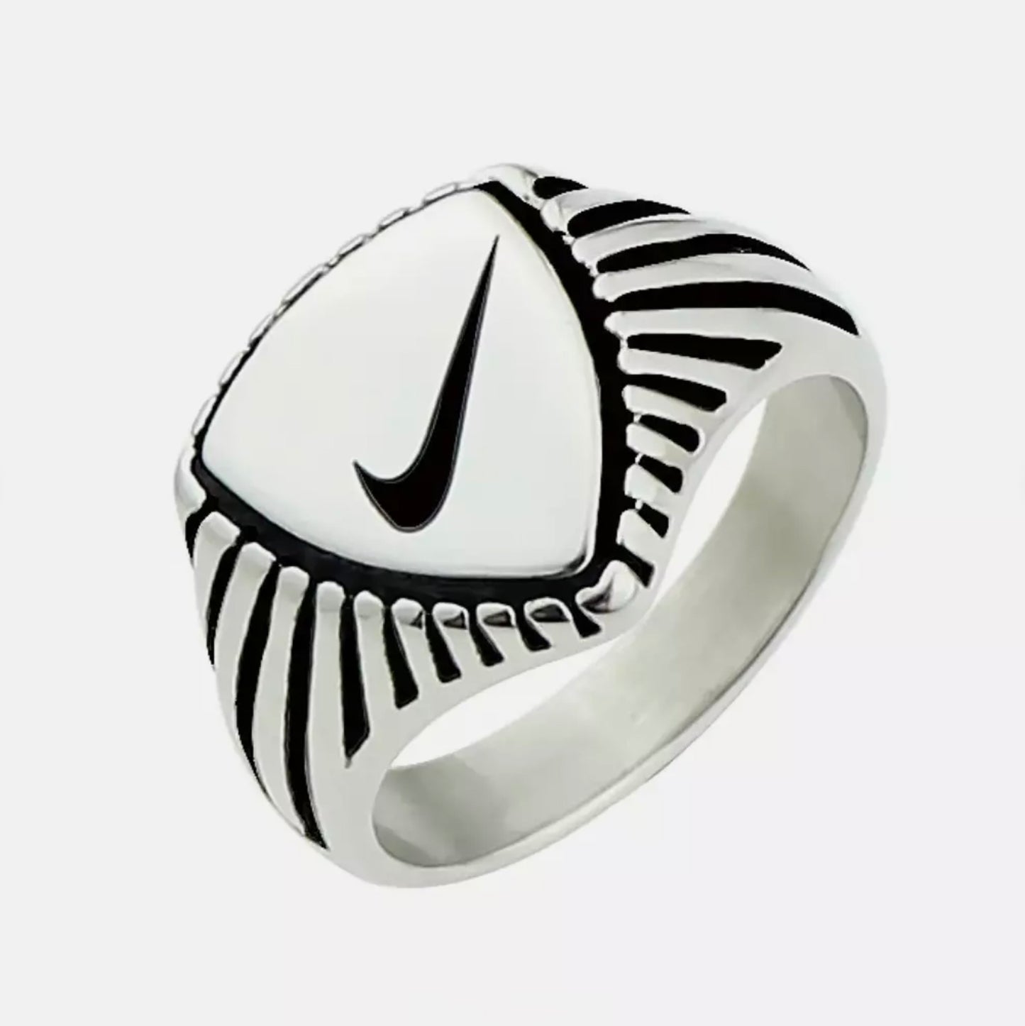 ☀️UNISEX FASHION NIKE RING | Stainless Steel & Silver | CHRISTMAS GIFT IDEA 🎄