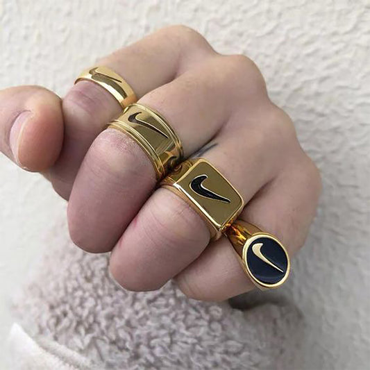 ☀️UNISEX NIKE GOLD RING I Stainless Steel & Gold | MEN & WOMEN CHRISTMAS GIFT!🎄