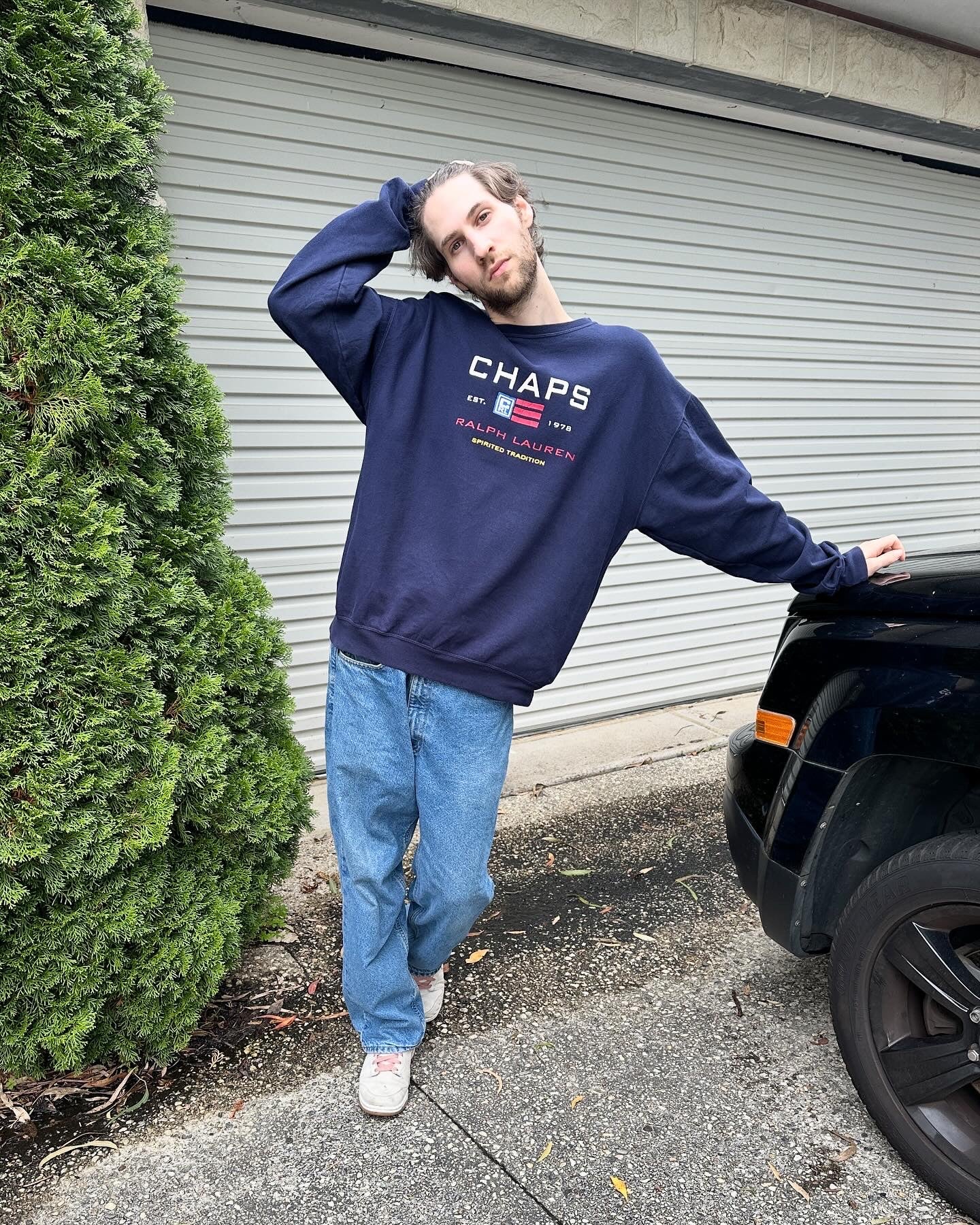 Vintage Chaps Ralph Lauren Graphic Sweatshirt - L