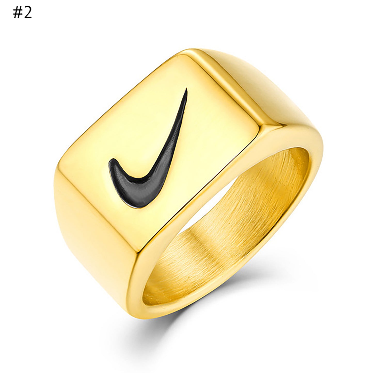 ☀️UNISEX NIKE GOLD RING I Stainless Steel & Gold | MEN & WOMEN CHRISTMAS GIFT!🎄