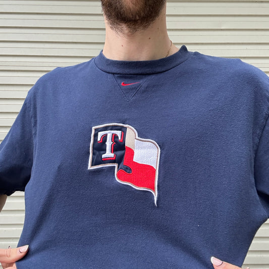 Vintage Nike Texans Embroidered Tee - M