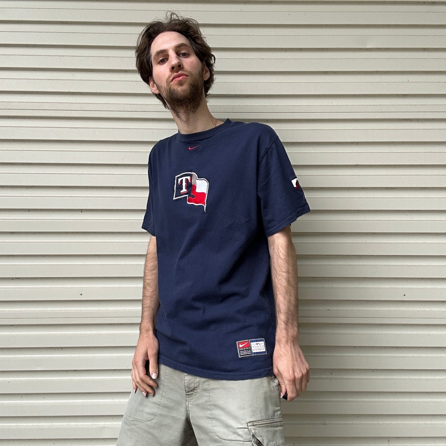 Vintage Nike Texans Embroidered Tee - M