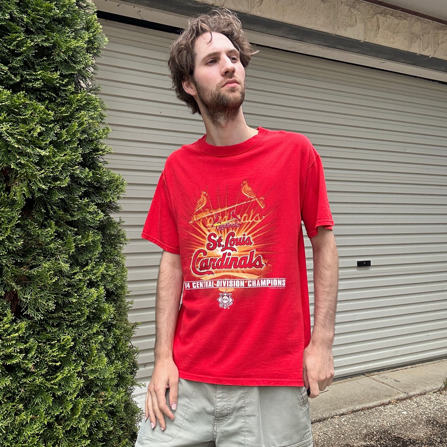 Vintage Red Cardinals Graphic Tee - M