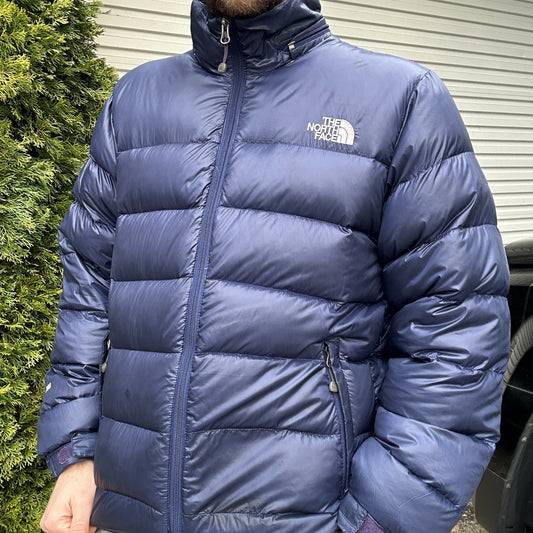 Vintage 2000's Navy North Face Puffer Jacket - L