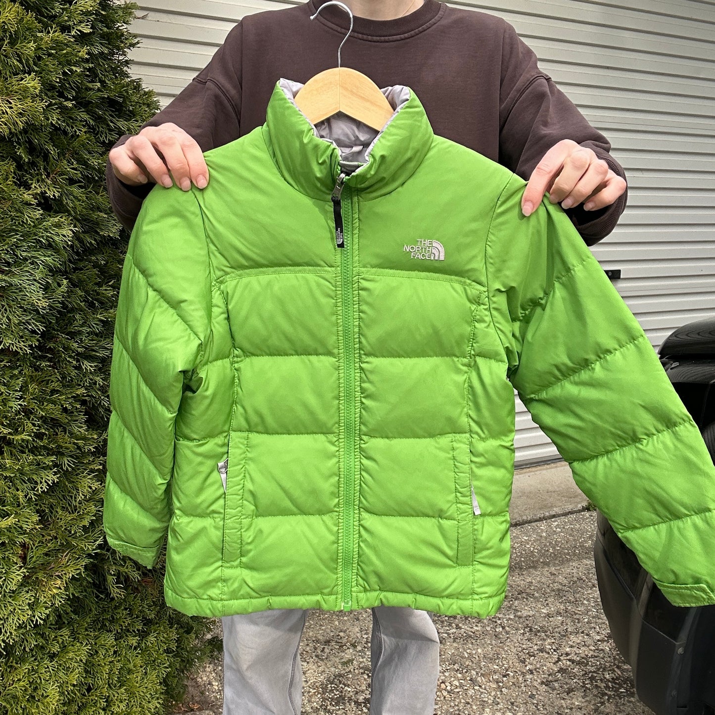 Vintage 2000's Green North Face Puffer - M